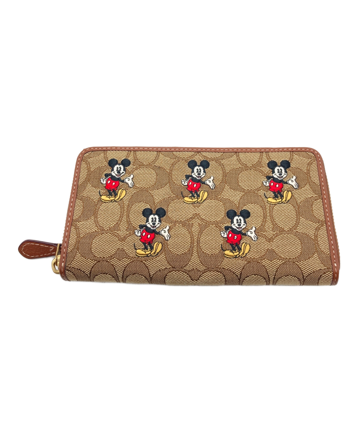 中古・古着通販】COACH (コーチ) Disney (ディズニー) 長財布 ブラウン 