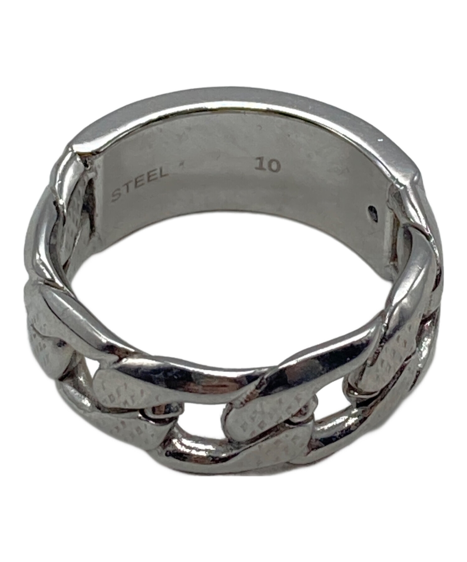 中古・古着通販】DIESEL (ディーゼル) チェーンリング シルバー サイズ