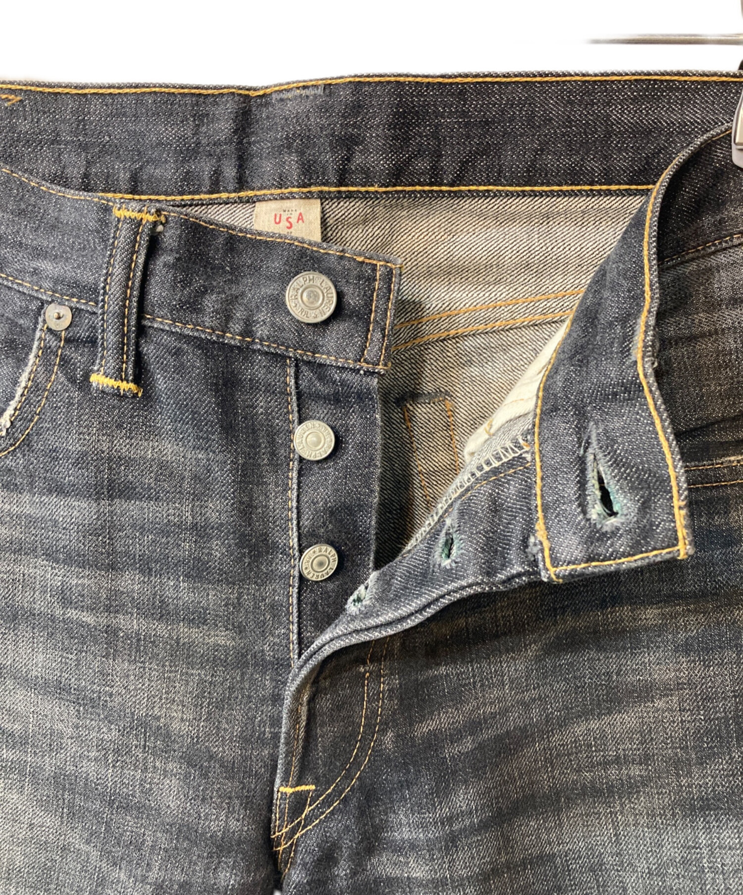 中古・古着通販】RRL (ダブルアールエル) デニムパンツ ブラック