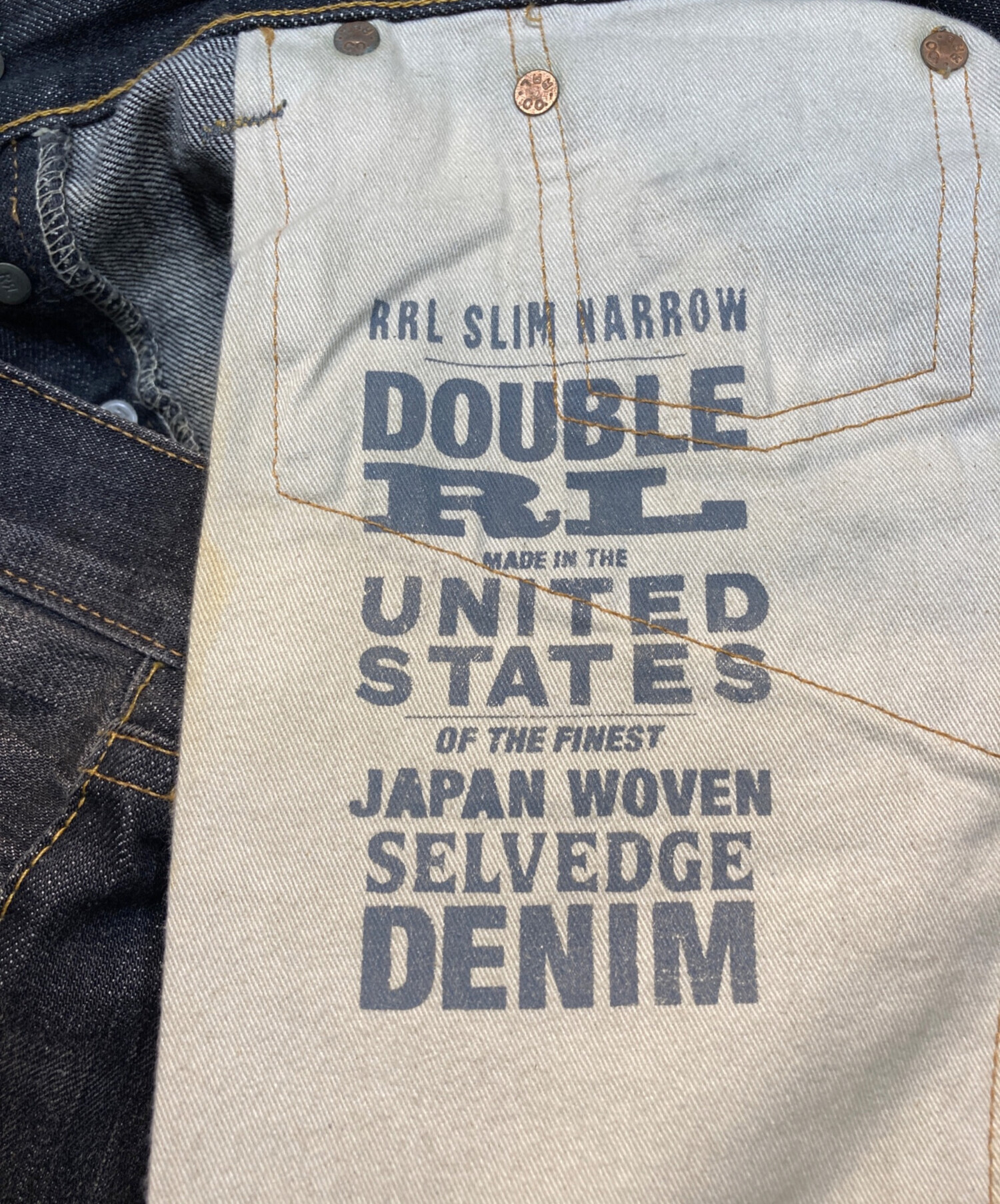 中古・古着通販】RRL (ダブルアールエル) デニムパンツ ブラック