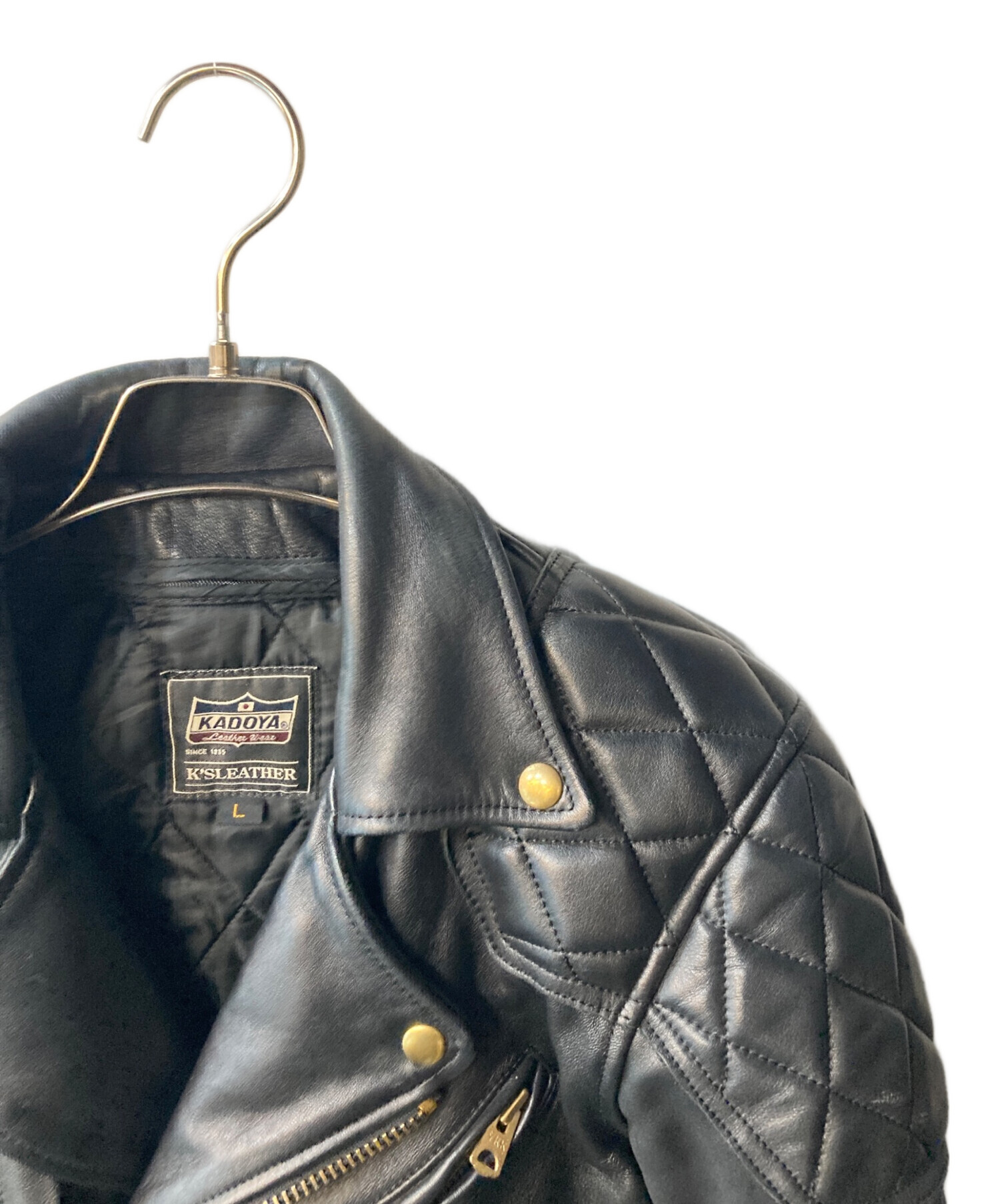 中古・古着通販】KADOYA (カドヤ) ダブルライダースジャケット