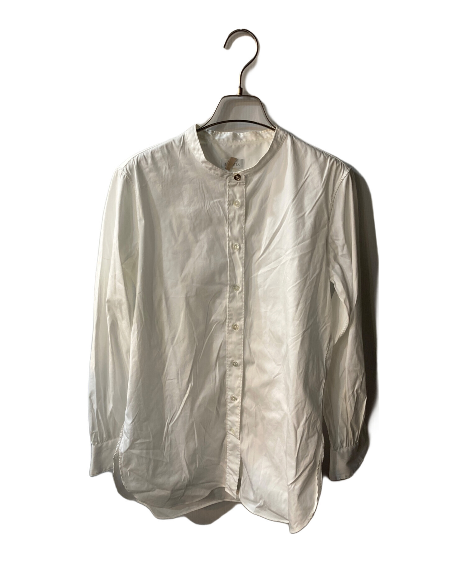 中古・古着通販】Bagutta (バグッタ) バンドカラーシャツ ホワイト