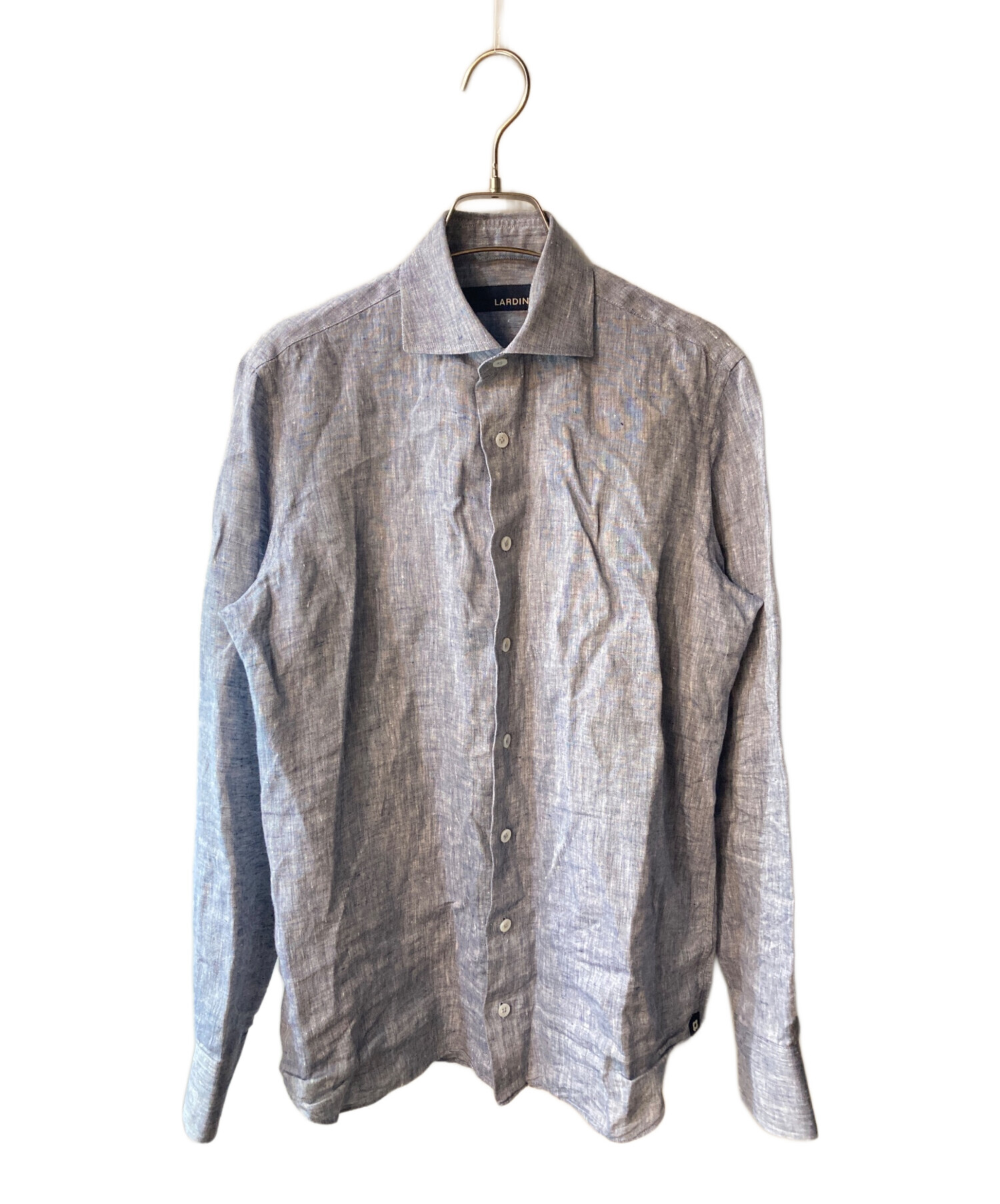 中古・古着通販】LARDINI (ラルディーニ) リネンシャツ ブルー サイズ 