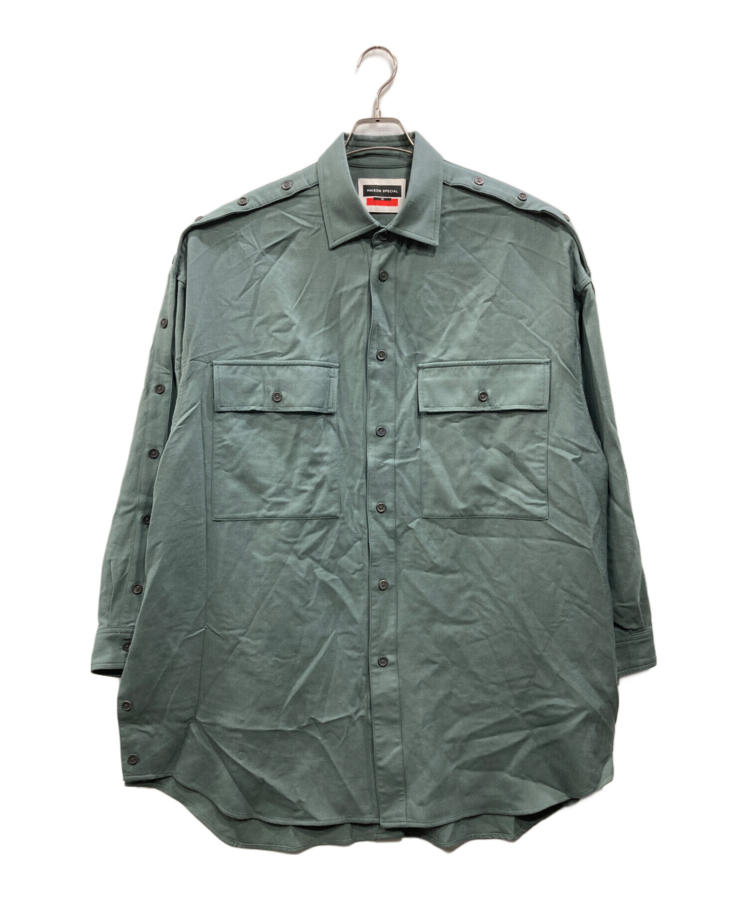 Maison MAISON SPECIAL グレーシャツ 01 Special 21AW THOMAS MASON