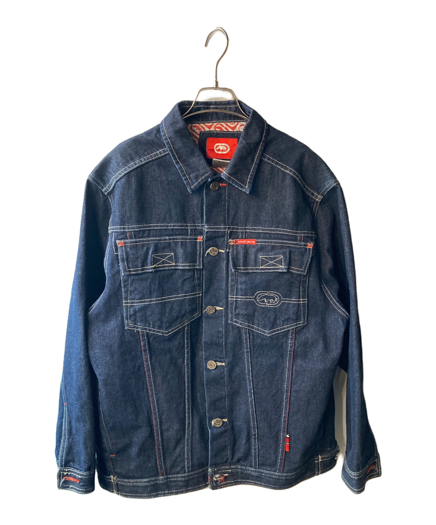 中古・古着通販】ECKO (エコー) デニムジャケット インディゴ サイズ 