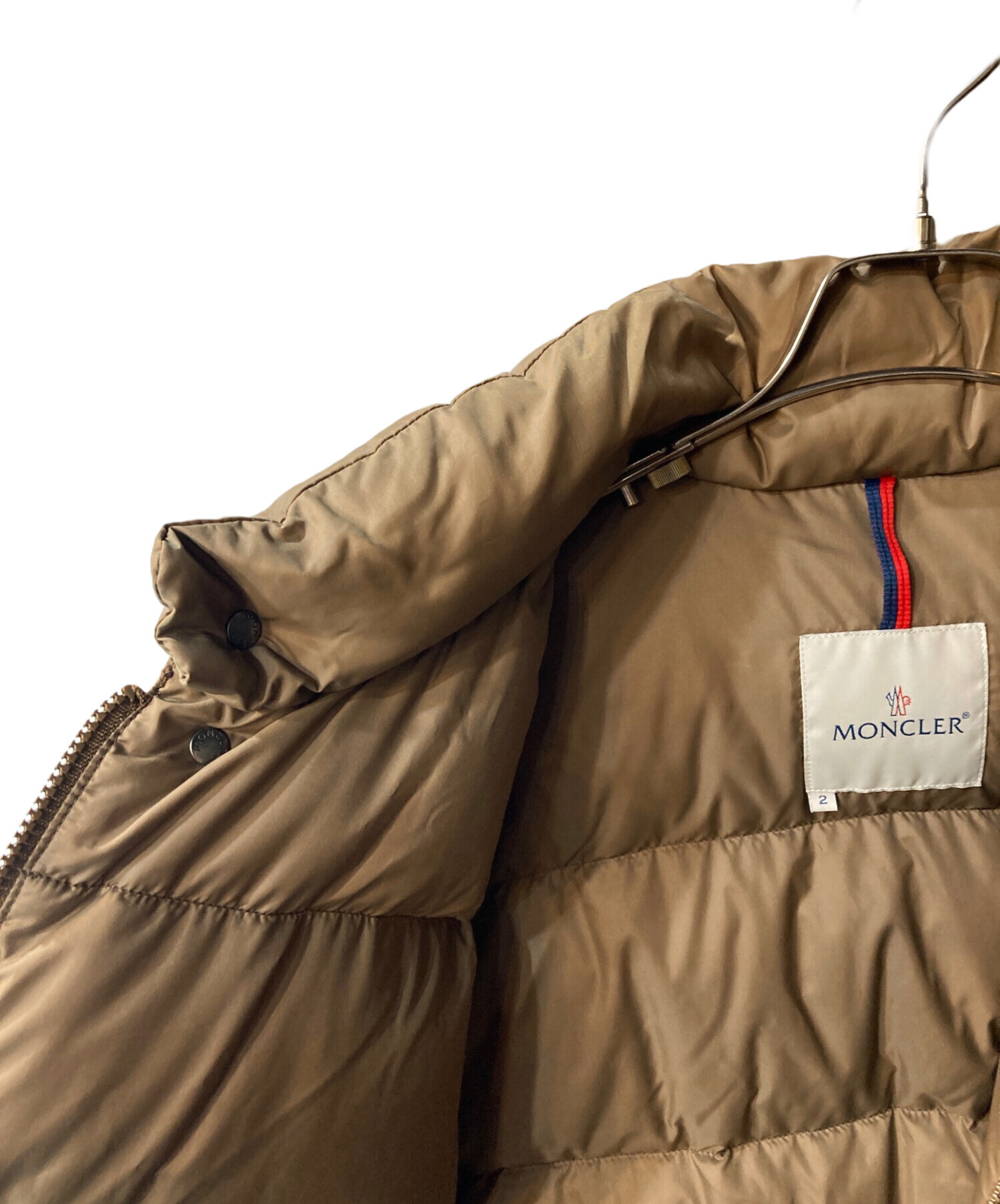 中古・古着通販】MONCLER (モンクレール) ダウンジャケット ブラウン 