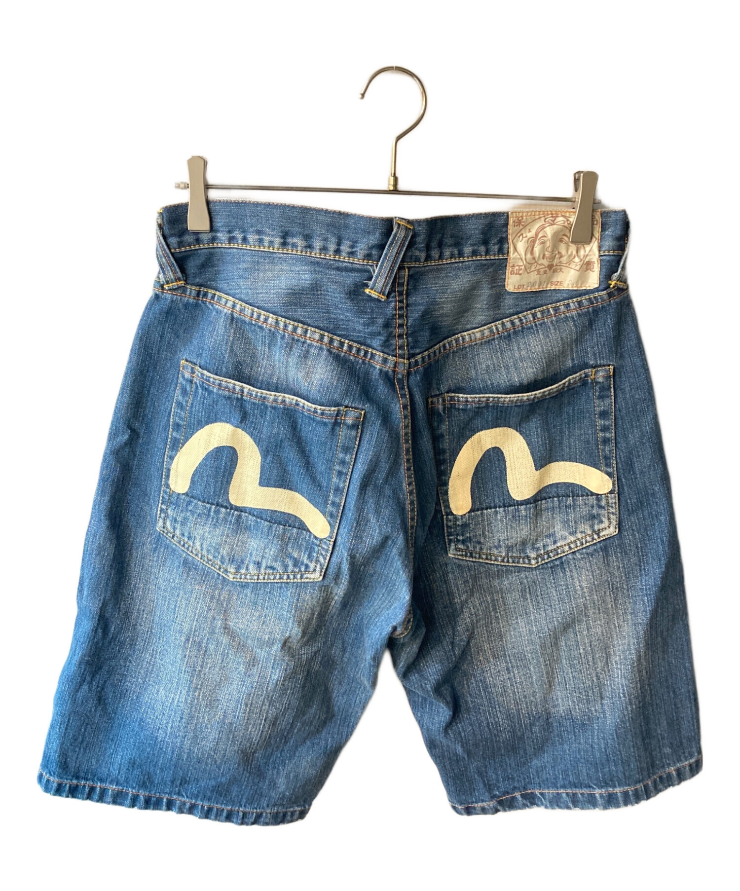 中古・古着通販】EVISU (エヴィス) デニムハーフパンツ インディゴ