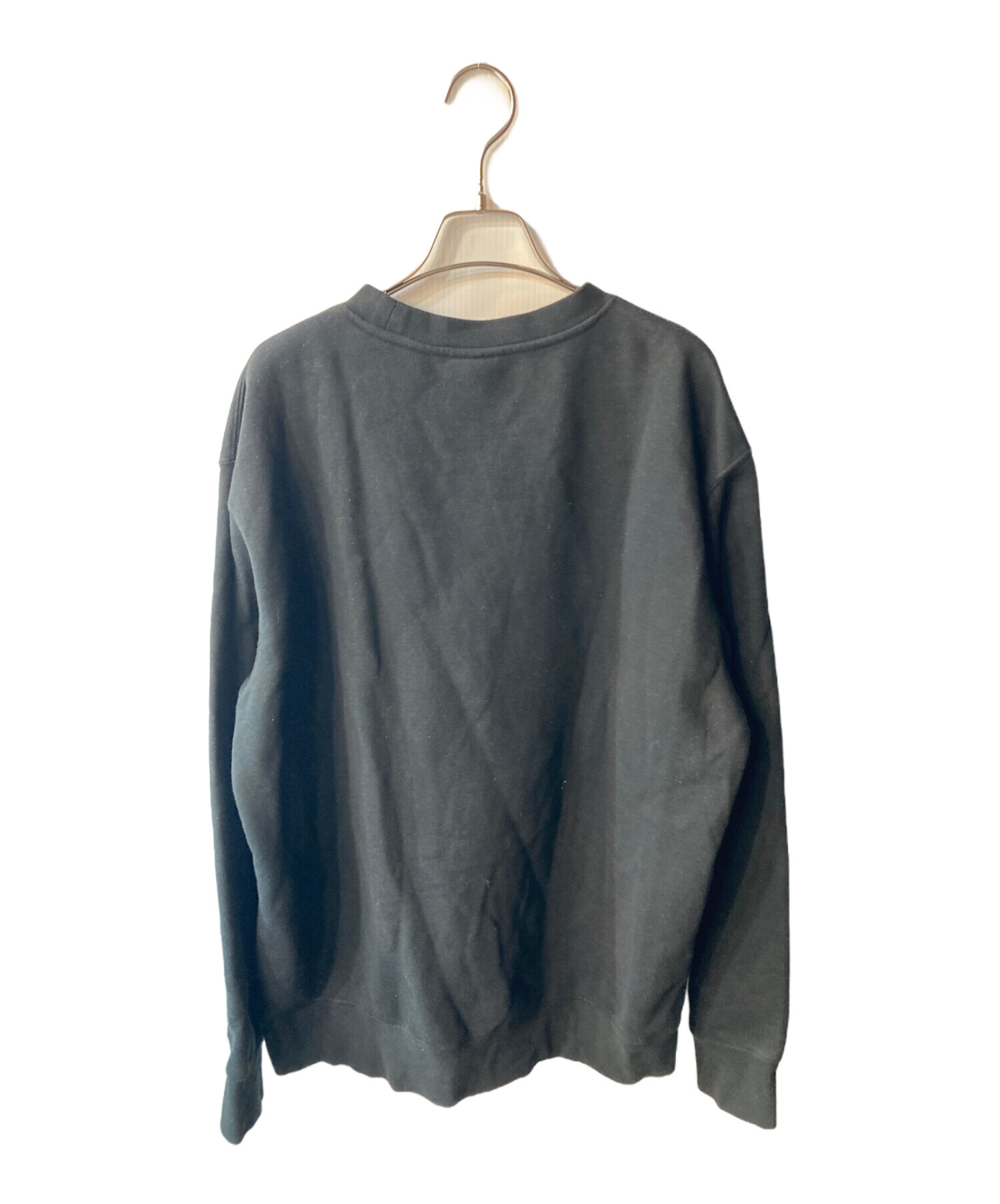 中古・古着通販】HUF (ハフ) クルーネックスウェット ブラック サイズ 