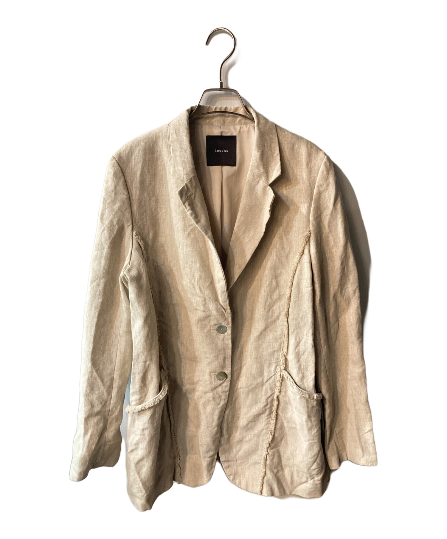 中古・古着通販】anuans (アニュアンス) リネンテーラードジャケット