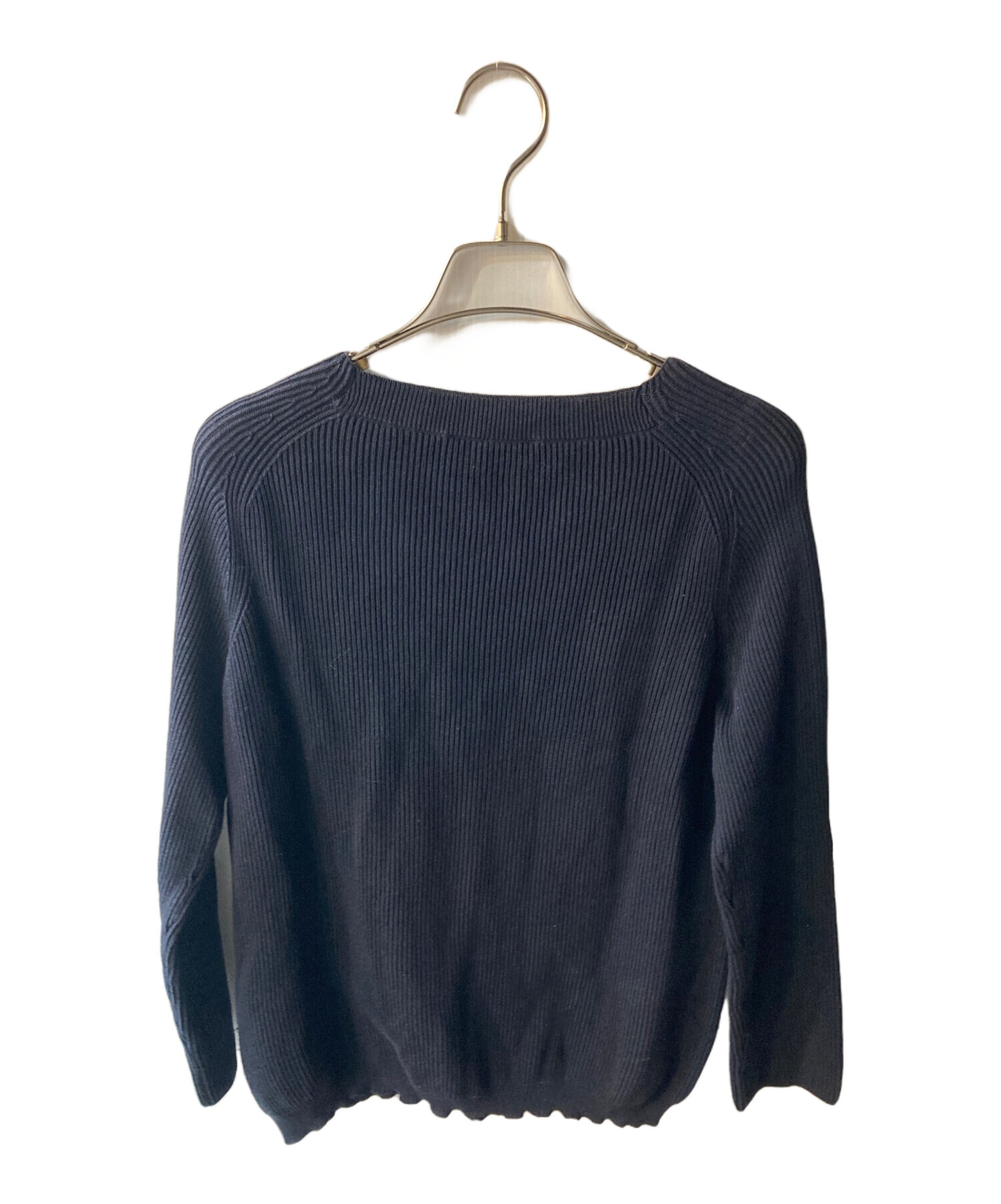 中古・古着通販】JIL SANDER (ジルサンダー) リブニット ネイビー