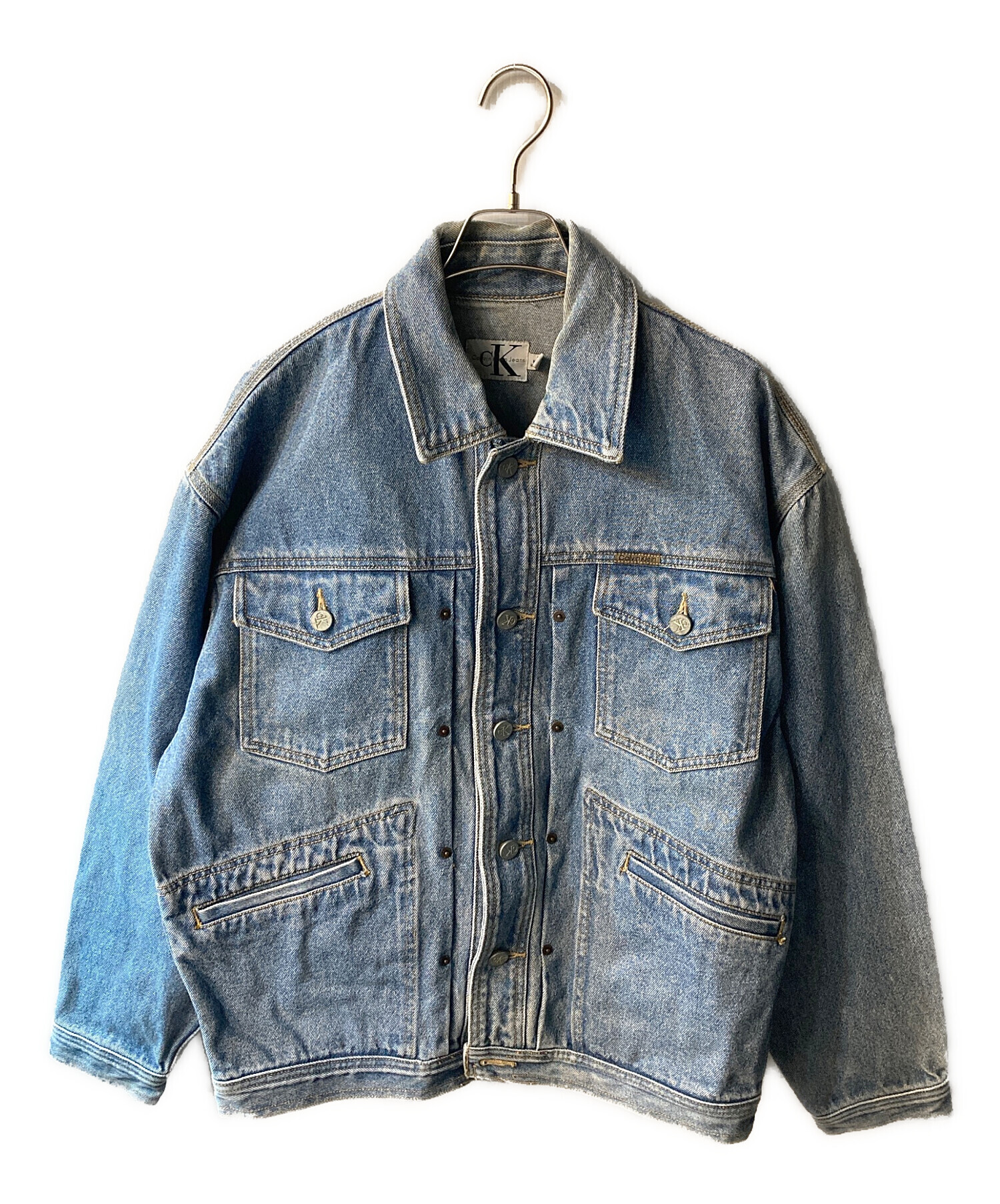 新品 未使用 カルバンクライン デニムジャケット Ｍサイズ 中古・古着通販】Calvin Klein (カルバンクライン) デニムジャケット