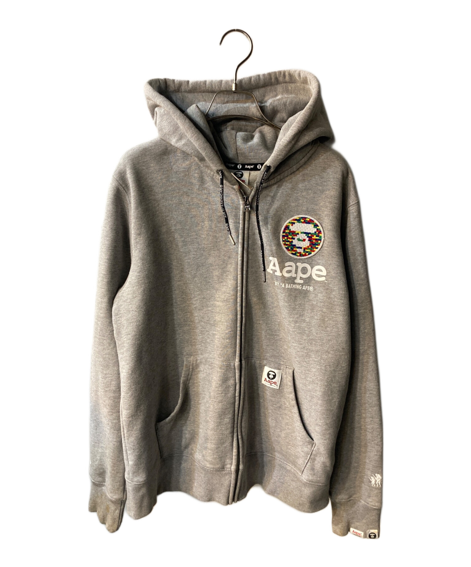 アベイシングエイプ ジップパーカー Lサイズ 中古・古着通販】A BATHING APE (ア ベイシング エイプ) ジップ