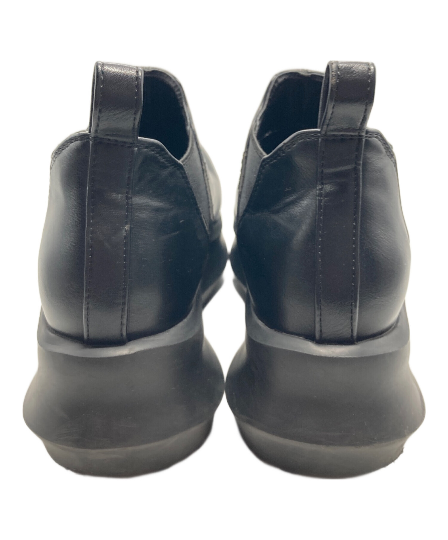 中古・古着通販】VEQUM (ベクム) SIDE GORE ANKLE BOOTS ブラック