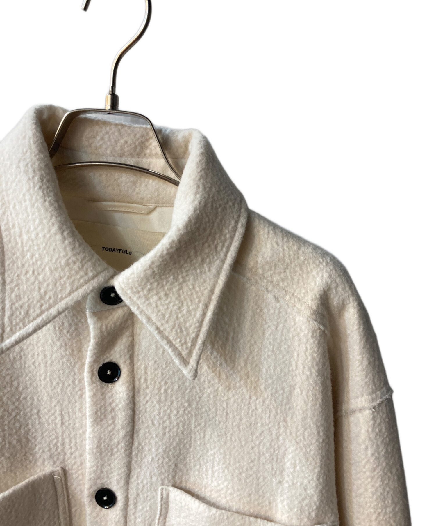 中古・古着通販】TODAYFUL (トゥデイフル) Heavy Wool Jacket ホワイト