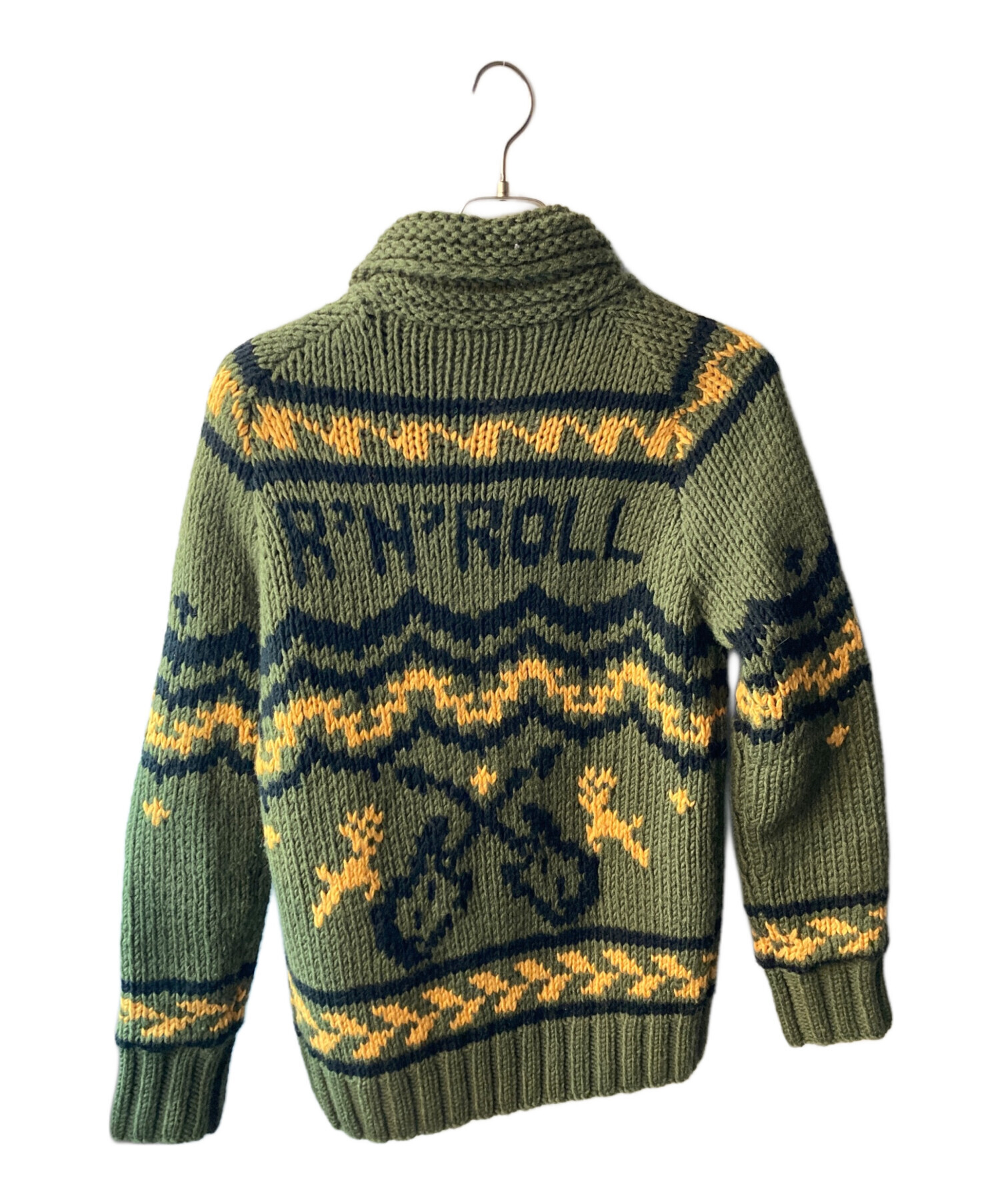 中古・古着通販】DIESEL (ディーゼル) ニットジャケット グリーン