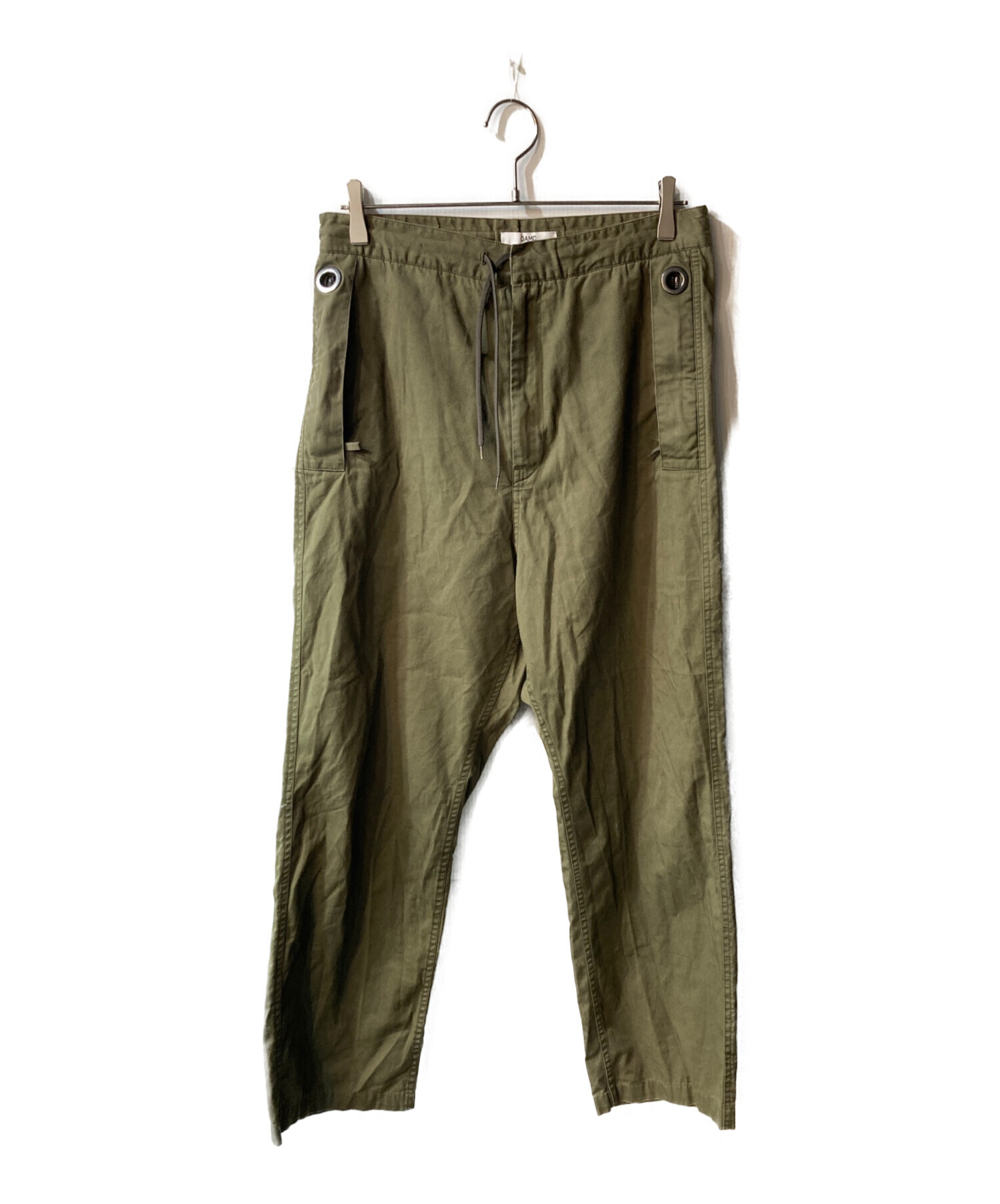 中古・古着通販】OAMC (オーエーエムシー) Cropped Zip Pant カーキ