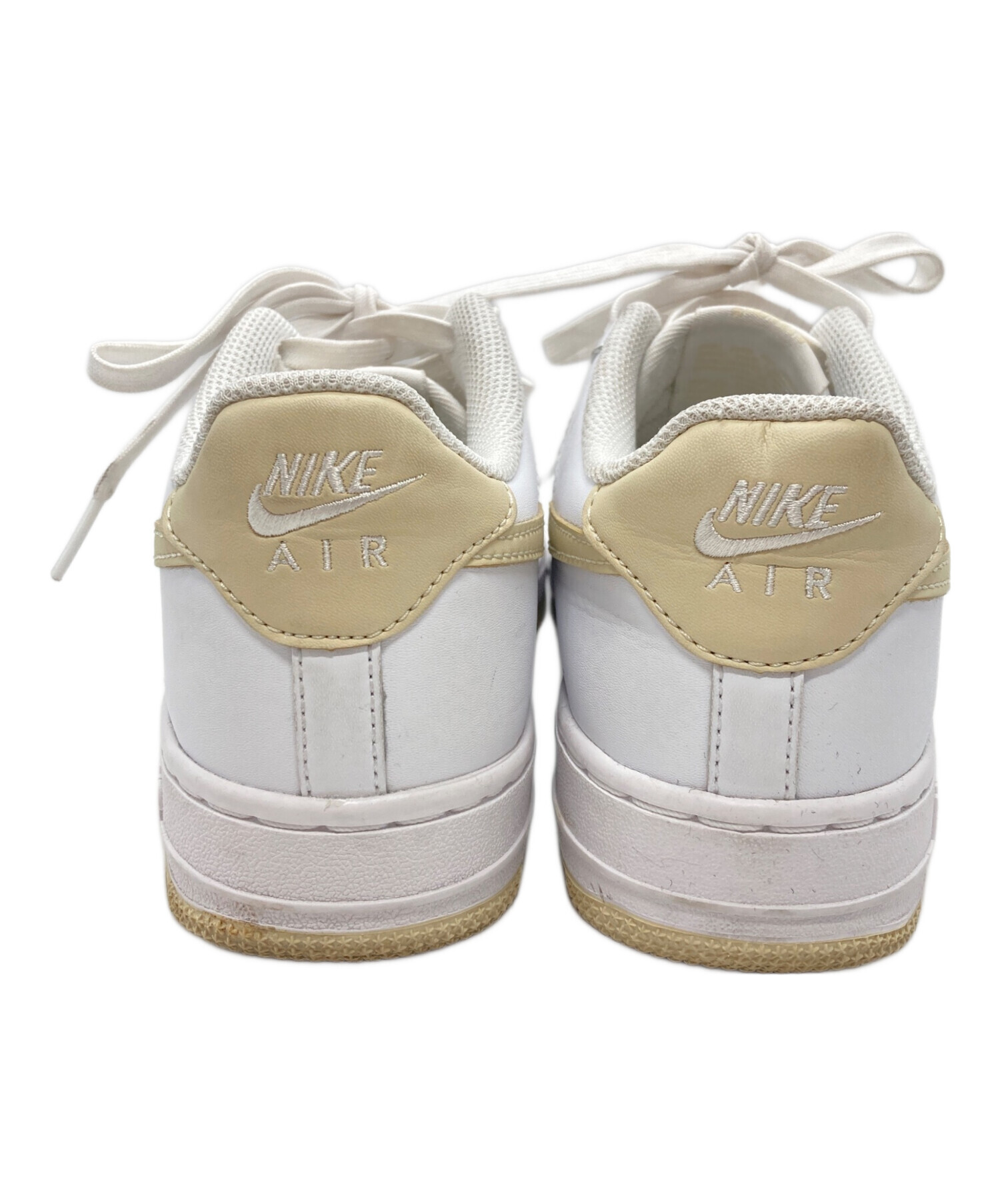 中古・古着通販】NIKE (ナイキ) AIR FORCE 1 GS ホワイト×ベージュ 