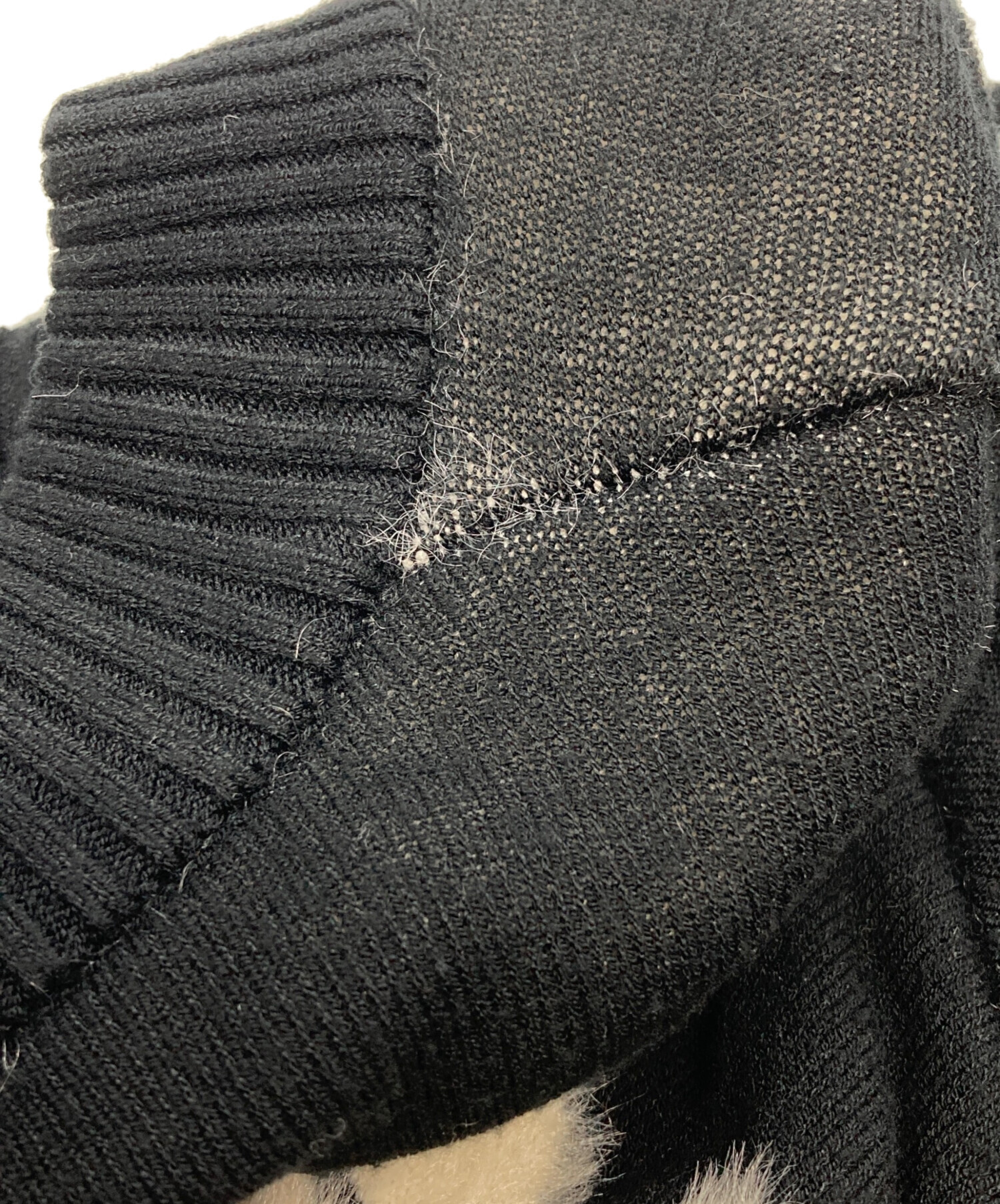 定価3.4万円 ダブルスタンダードクロージング シャギーモール ベアニット 定価3.4 ダブルスタンダードクロージング シャギーモール ベアニット