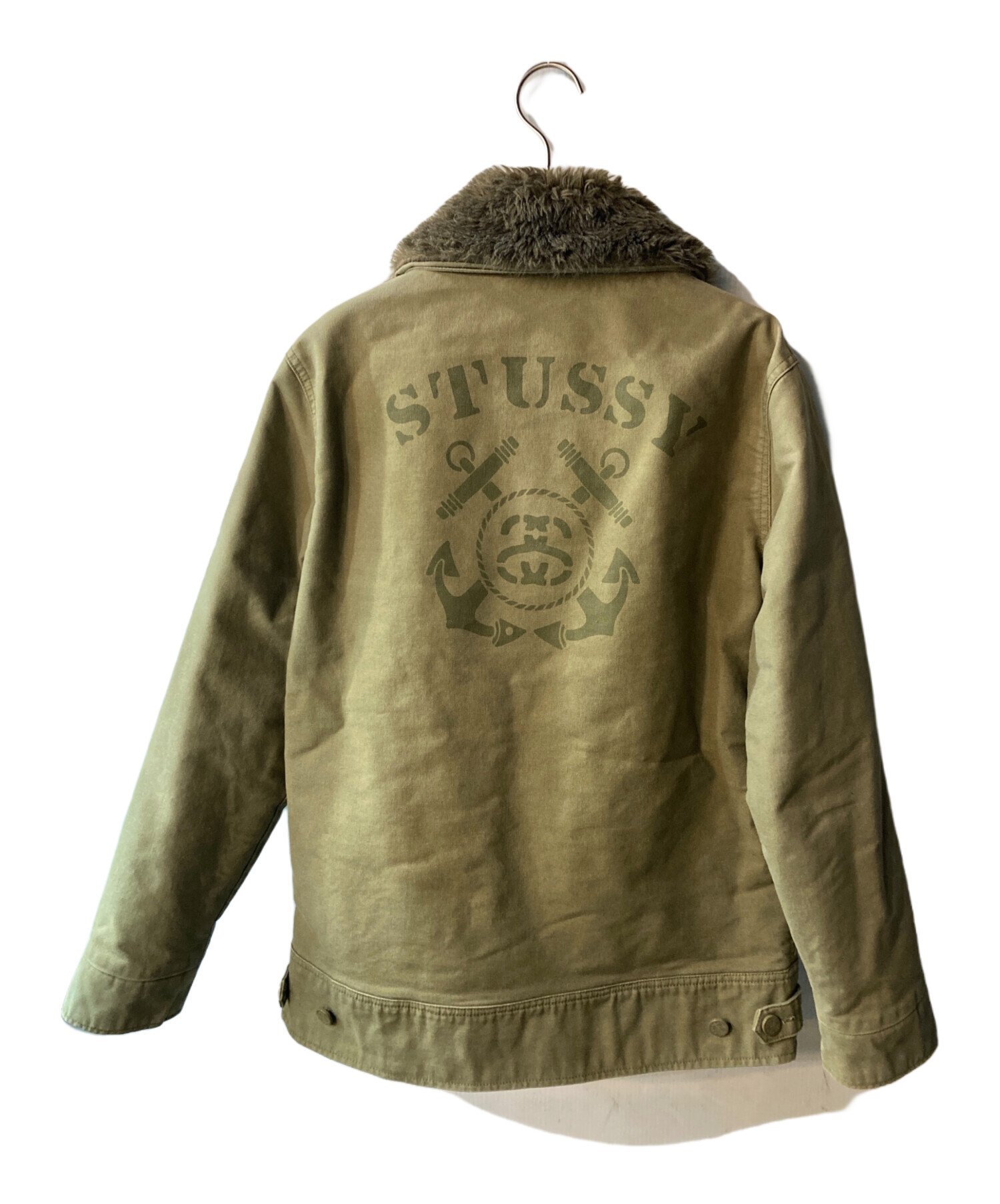 中古・古着通販】stussy (ステューシー) N-1デッキジャケット カーキ