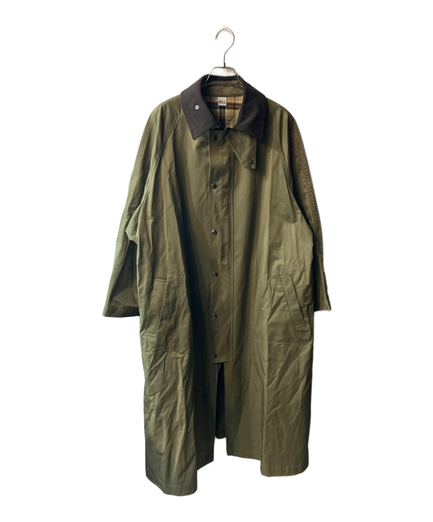 【特別価格】M53 Britishオーバーサイズコート 中古・古着通販】M53. (エム53) BRITISH REVERSIBLE COAT カーキ