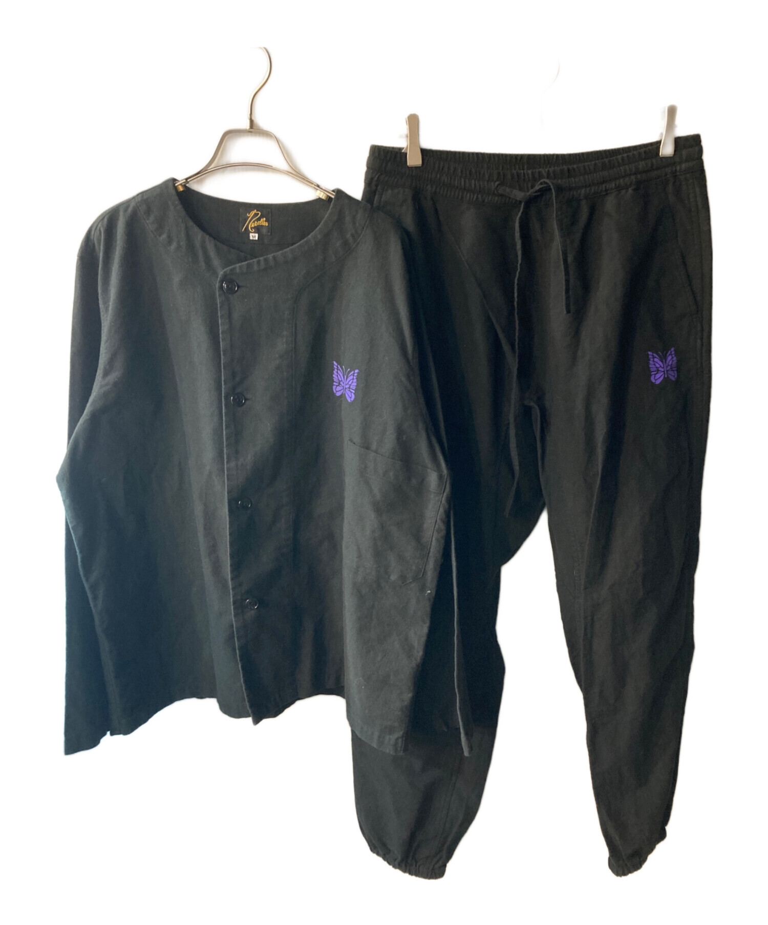 中古・古着通販】Needles (ニードルズ) パジャマセットアップ ブラック