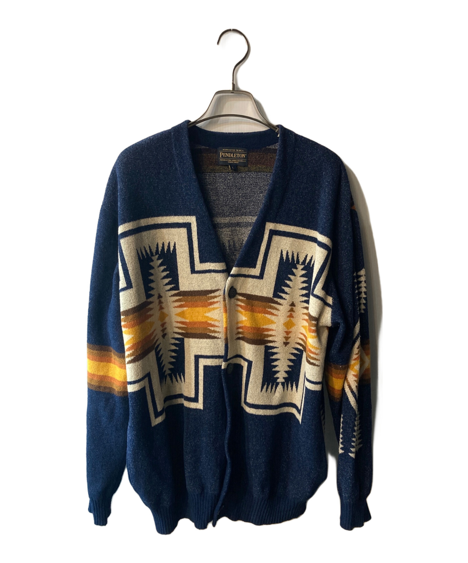 中古・古着通販】PENDLETON (ペンドルトン) カーディガン ネイビー 