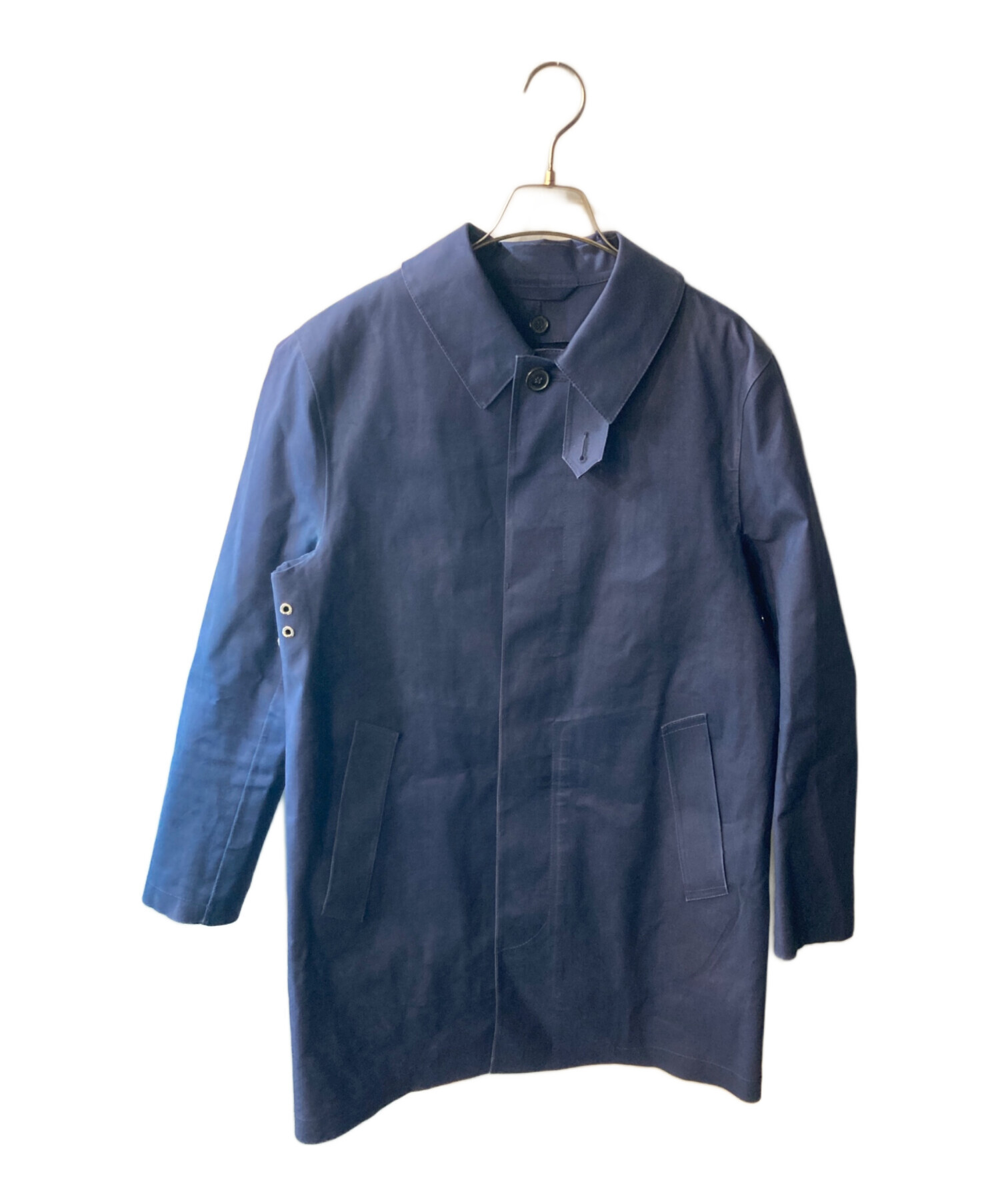 MACKINTOSH LONDONインナー付ゴム引きコート Sサイズ ネイビー 中古・古着通販】MACKINTOSH (マッキントッシュ) ゴム引きコート