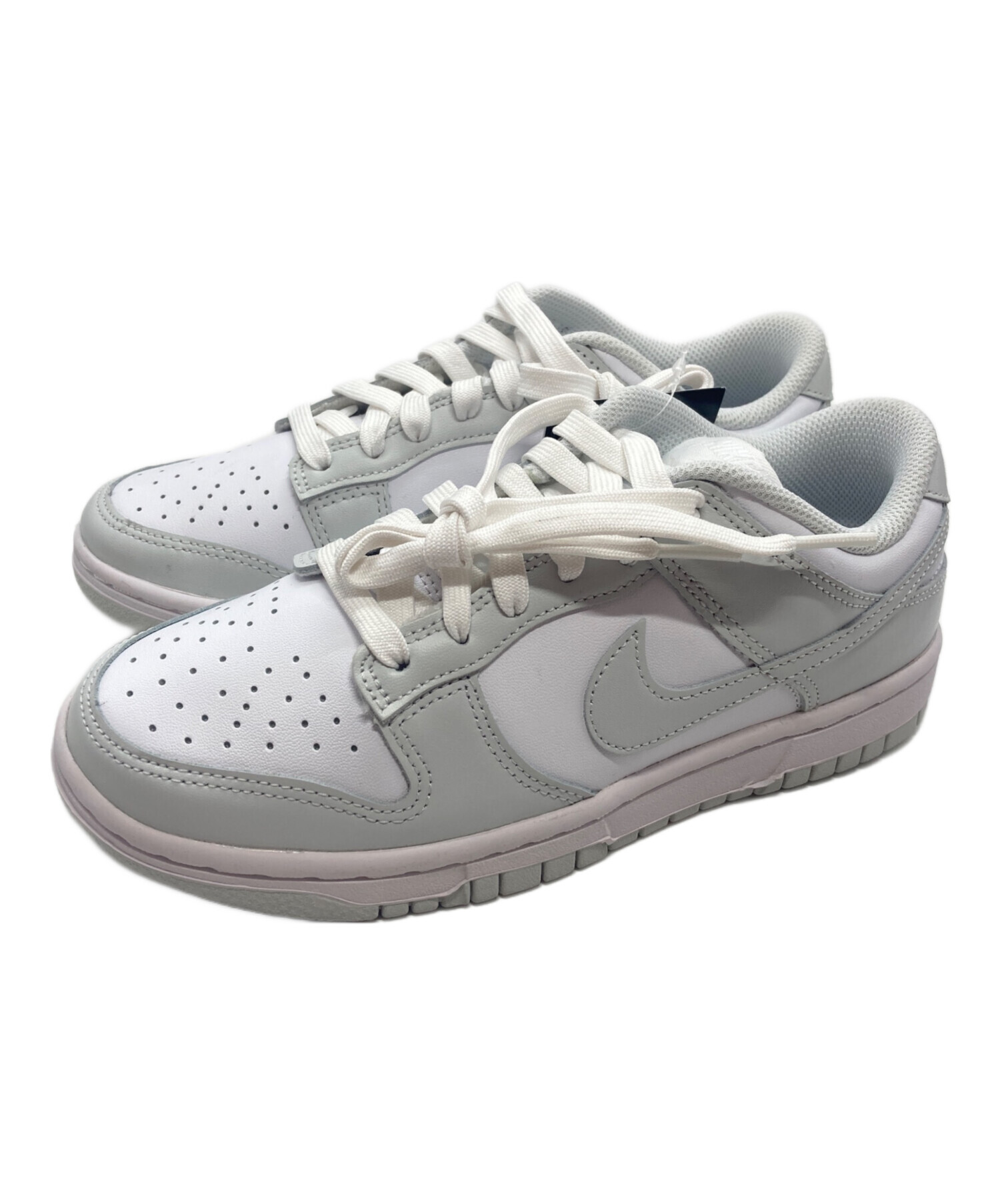 中古・古着通販】NIKE (ナイキ) WMNS DUNK LOW グレー×ホワイト サイズ 