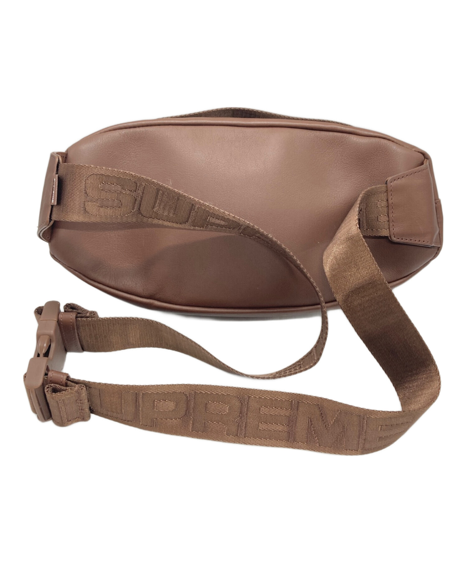 中古・古着通販】Supreme (シュプリーム) Leather Waist Bag ブラウン