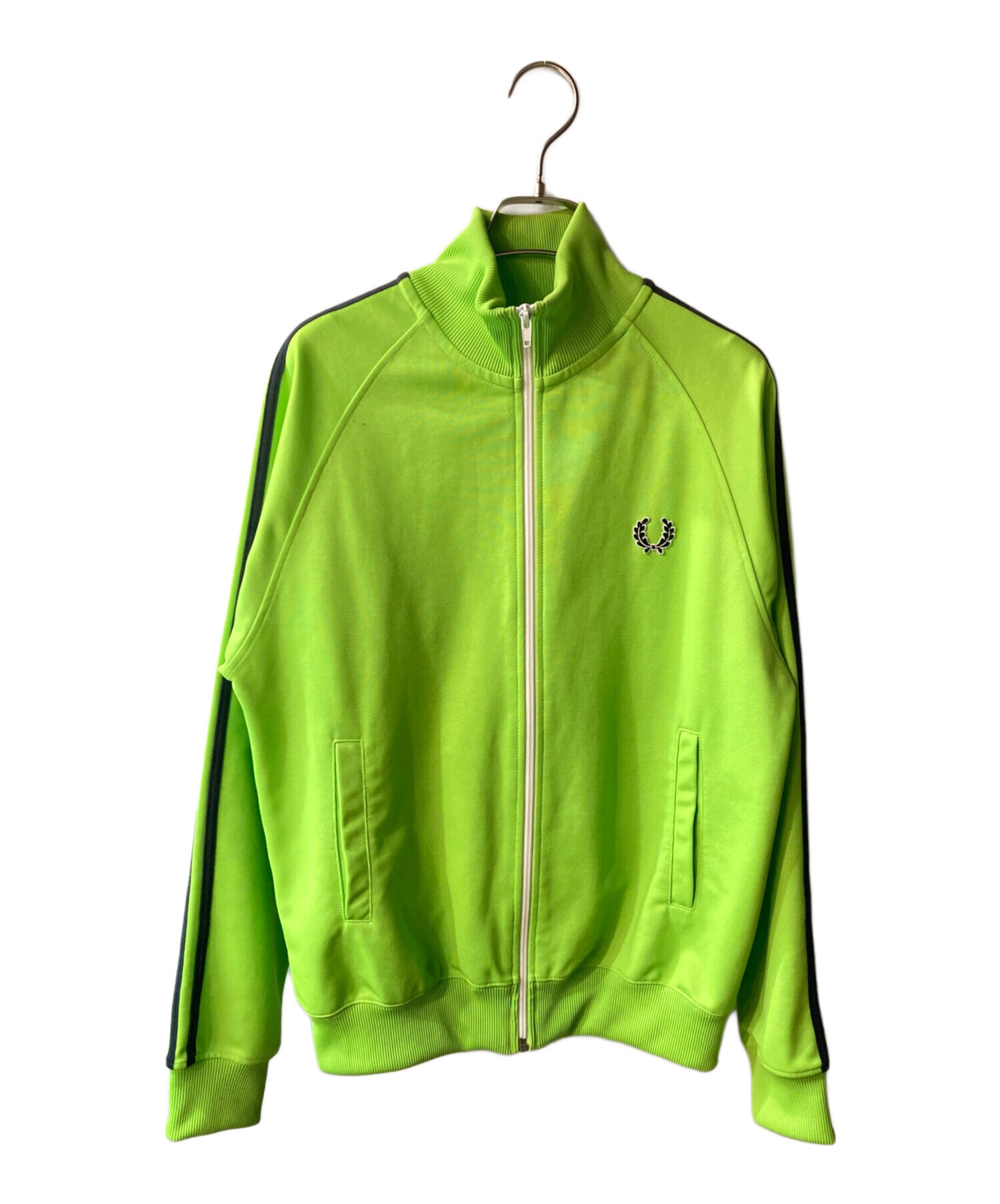 【FREDPERRY】フレッドペリー トラックジャケット ジャージ 緑 グリーン 中古・古着通販】FRED PERRY (フレッドペリー) トラックジャケット