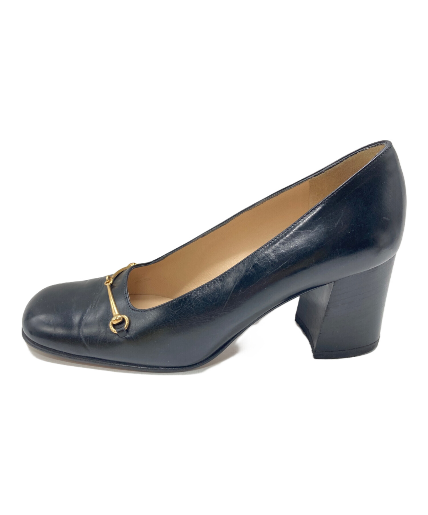 中古・古着通販】GUCCI (グッチ) ホースビットチャンキーパンプス