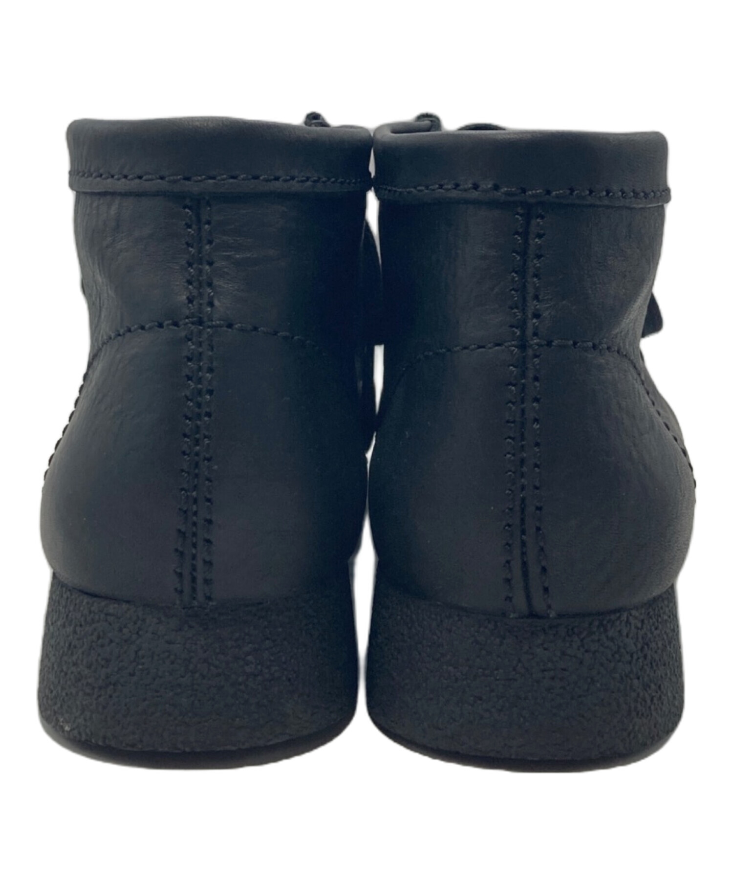 中古・古着通販】CLARKS (クラークス) ワラビーレザーブーツ ブラック