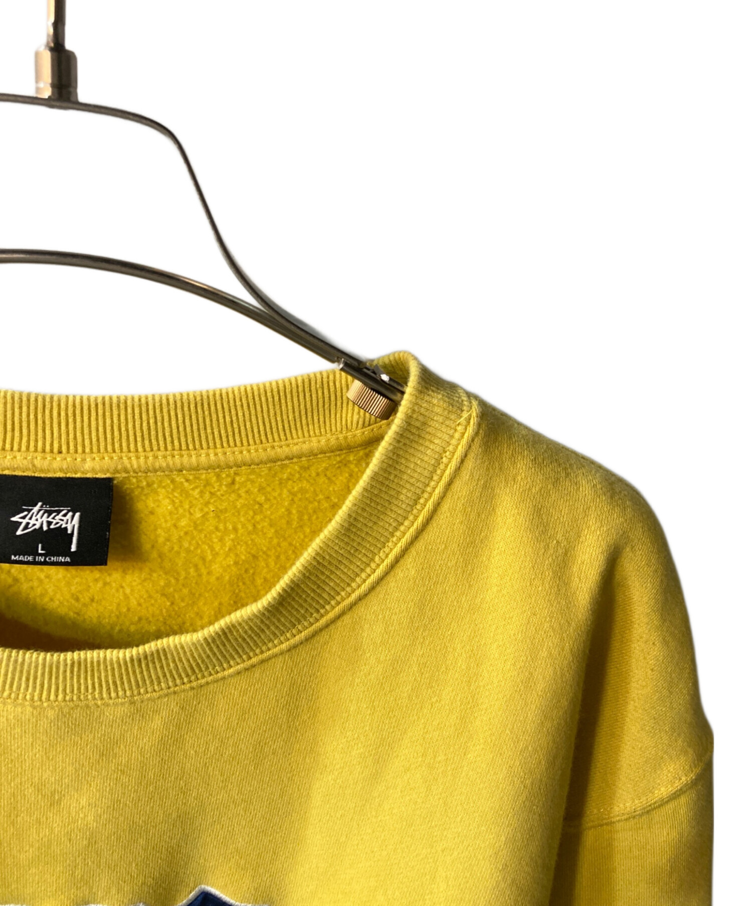 中古・古着通販】stussy (ステューシー) ロゴ刺繍スウェット イエロー 