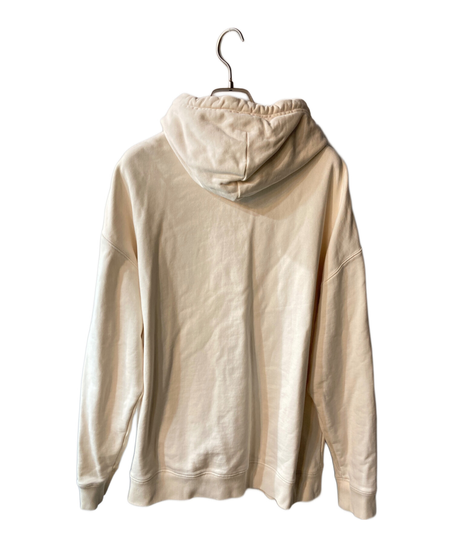 【タグあり】LOEWE クリーム　パーカー　日本Ｍ〜Ｌサイズ 中古・古着通販】LOEWE (ロエベ) ANAGRAM PATCH POCKET HOODIE