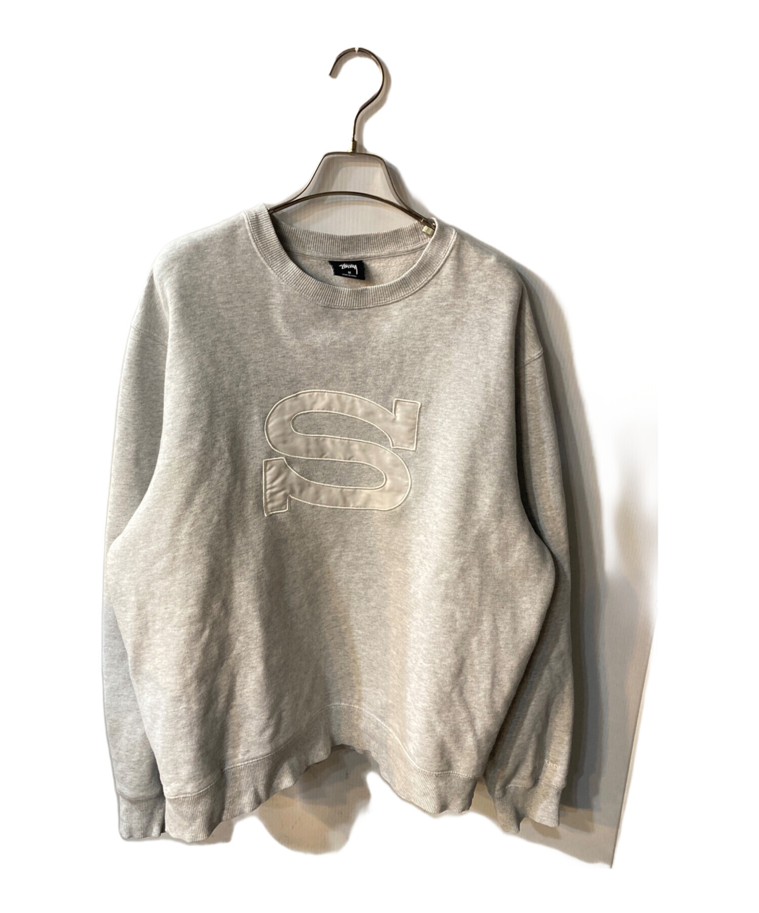 中古・古着通販】stussy (ステューシー) S APP CREW グレー サイズ:M 
