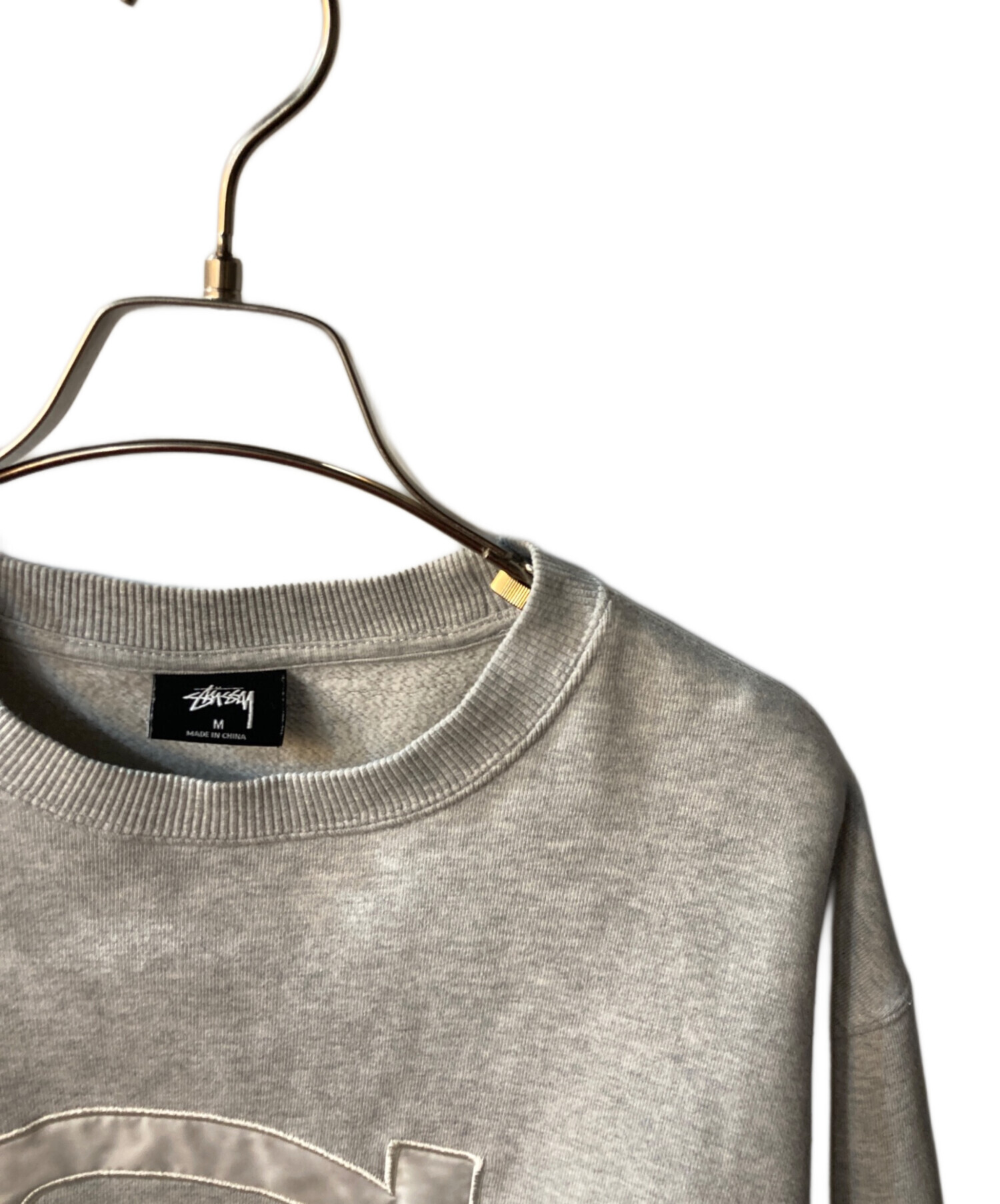 中古・古着通販】stussy (ステューシー) S APP CREW グレー サイズ:M 