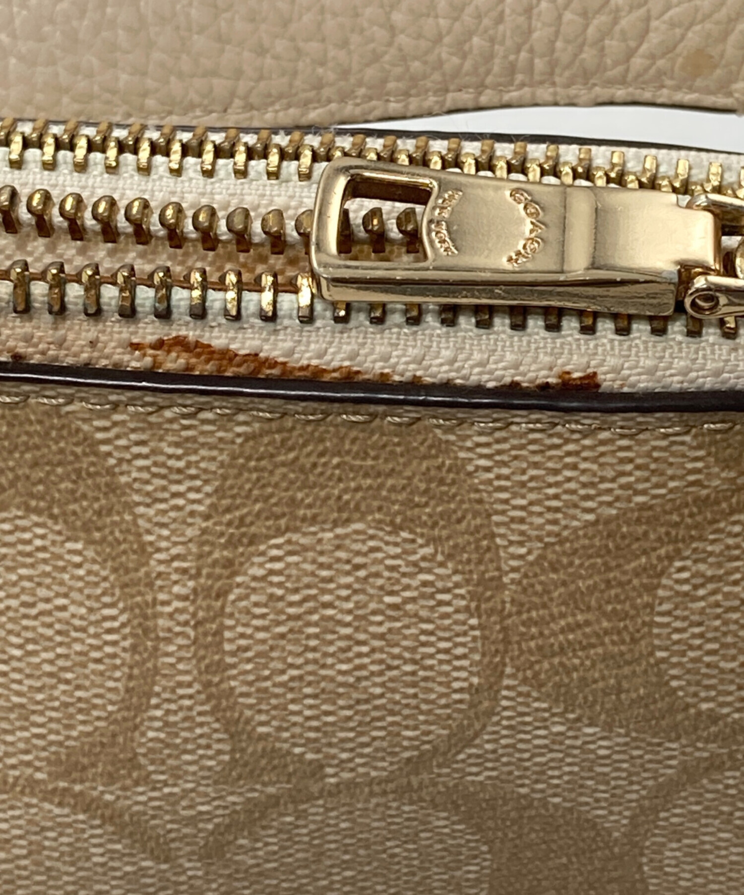 中古・古着通販】COACH (コーチ) ショルダーバッグ ベージュ｜ブランド