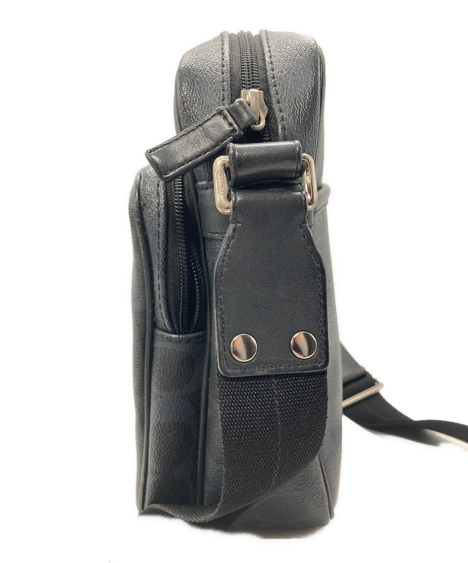 中古・古着通販】COACH (コーチ) ショルダーバッグ ネイビー｜ブランド