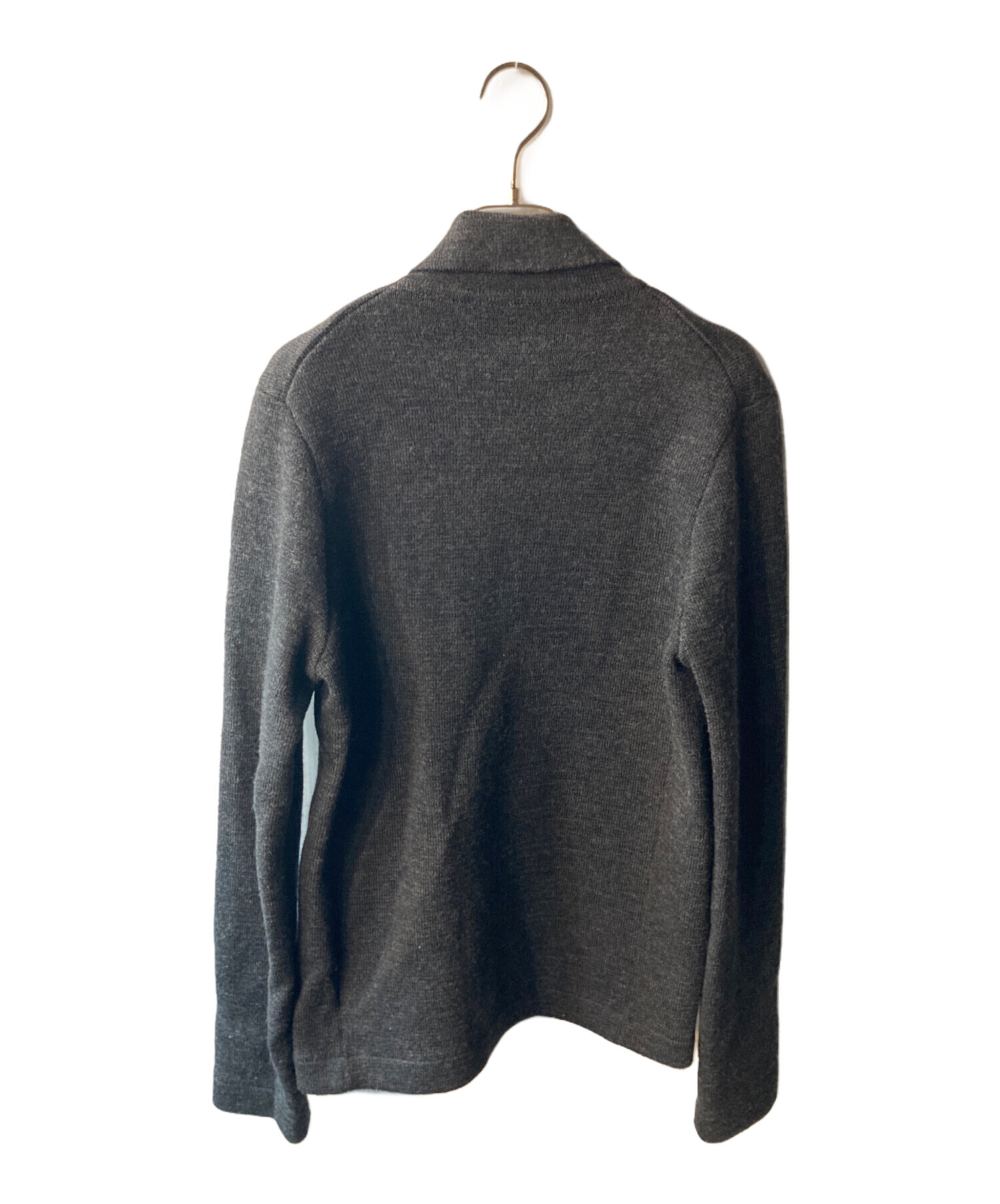 中古・古着通販】GUCCI (グッチ) ニットダブルジャケット グレー 