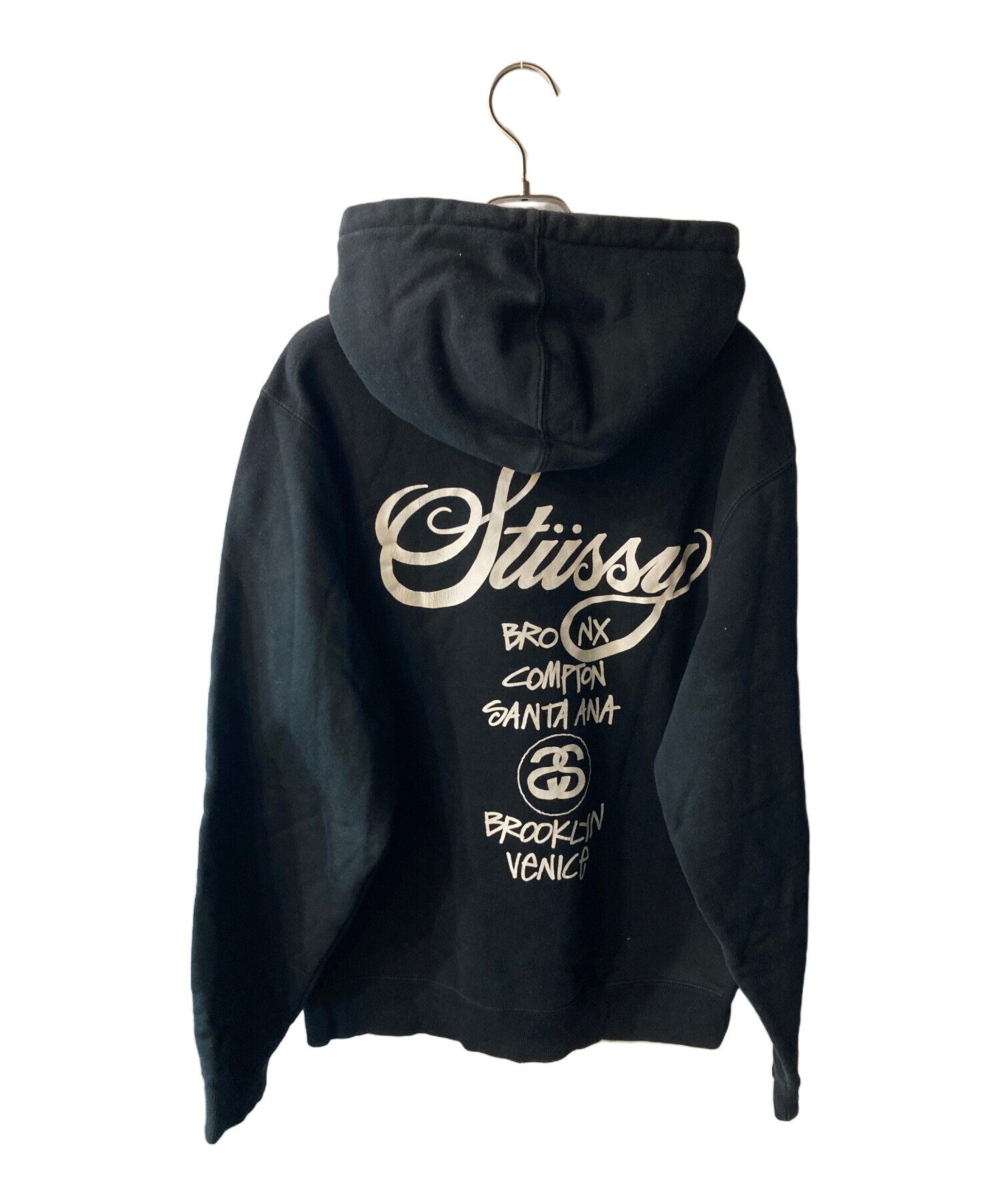 中古・古着通販】stussy (ステューシー) BASICSTUSSYHOODIE ブラック