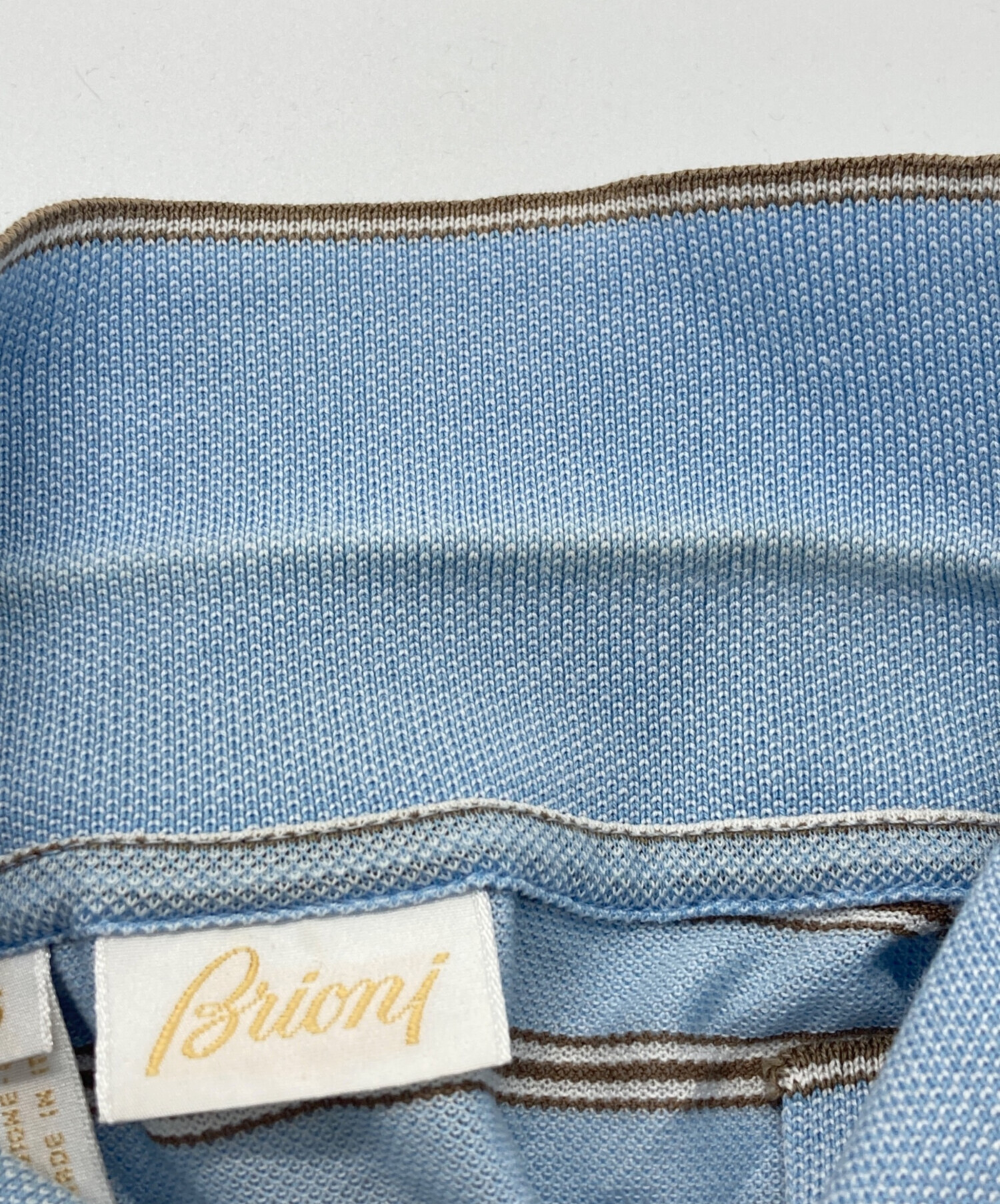 Brioni ブリオーニ ポケットTシャツ S イタリア製 中古・古着通販】BRIONI (ブリオーニ) イタリア製 ボーダーポロシャツ