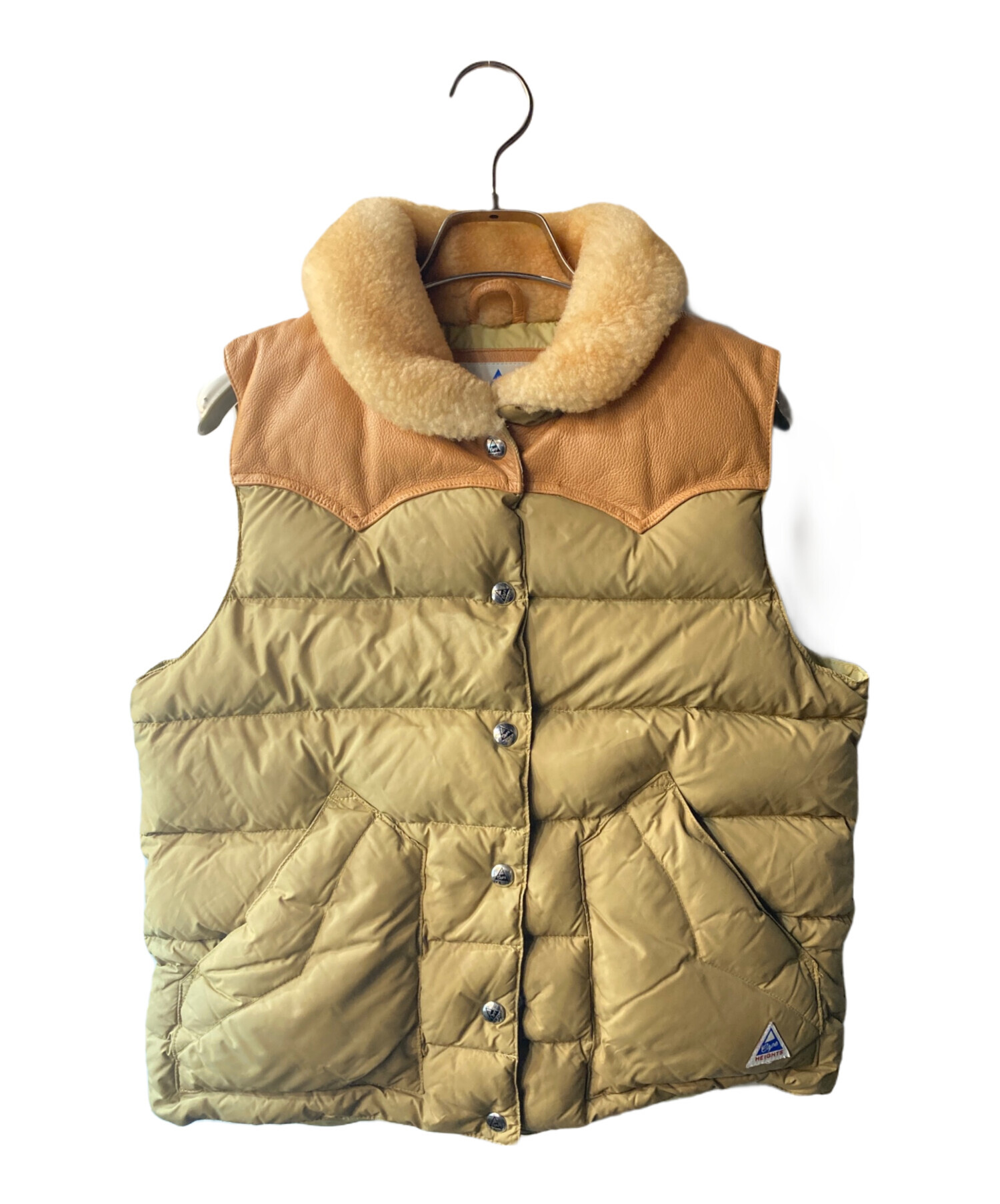 中古・古着通販】HEIGHTS (ハイツ) ダウンベスト ベージュ サイズ:S