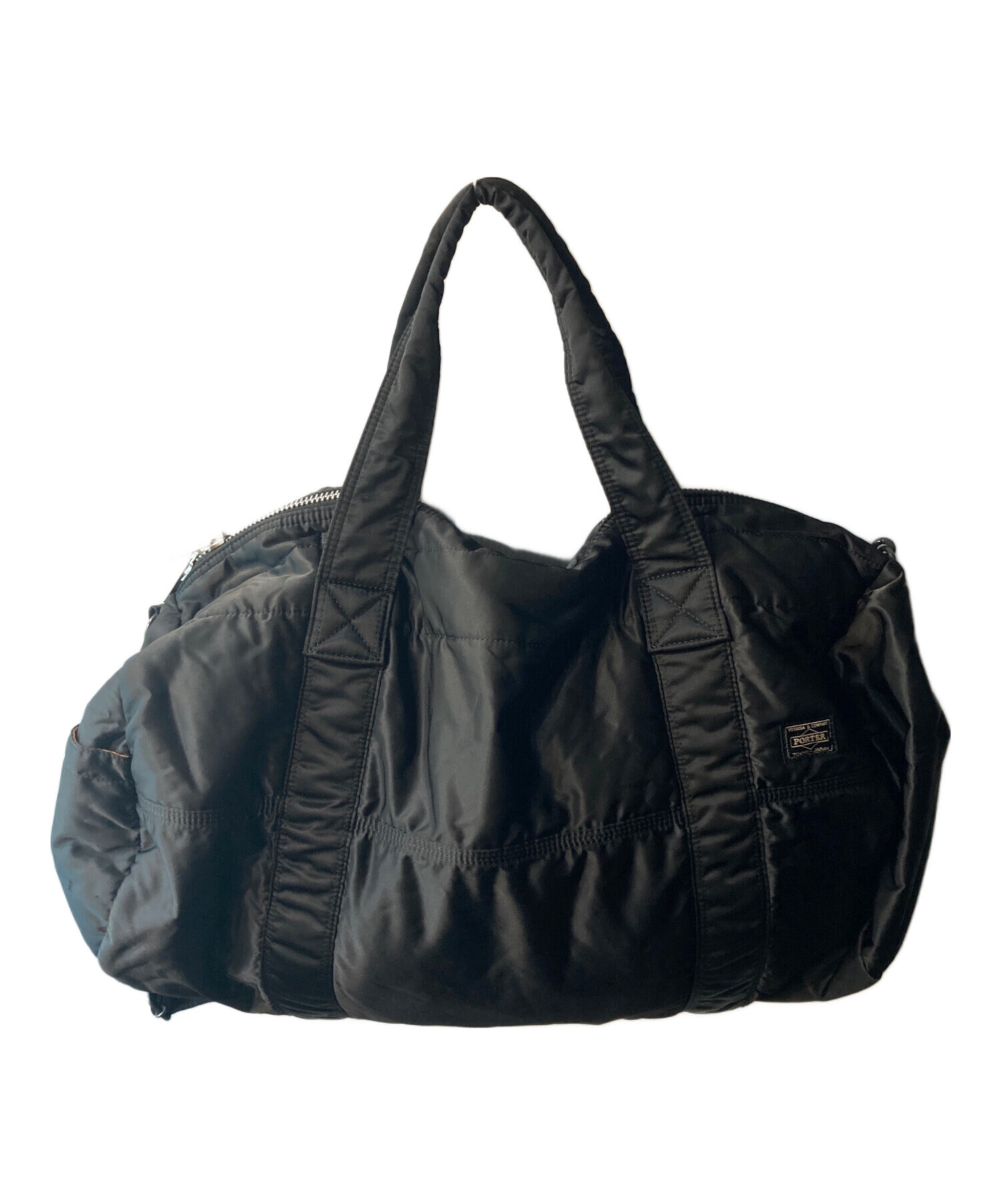 【完売品】PORTER LITE 2WAY BOSTON BAG(M) ブラック 中古・古着通販】PORTER (ポーター) 2WAY BOSTON BAG(M) ブラック