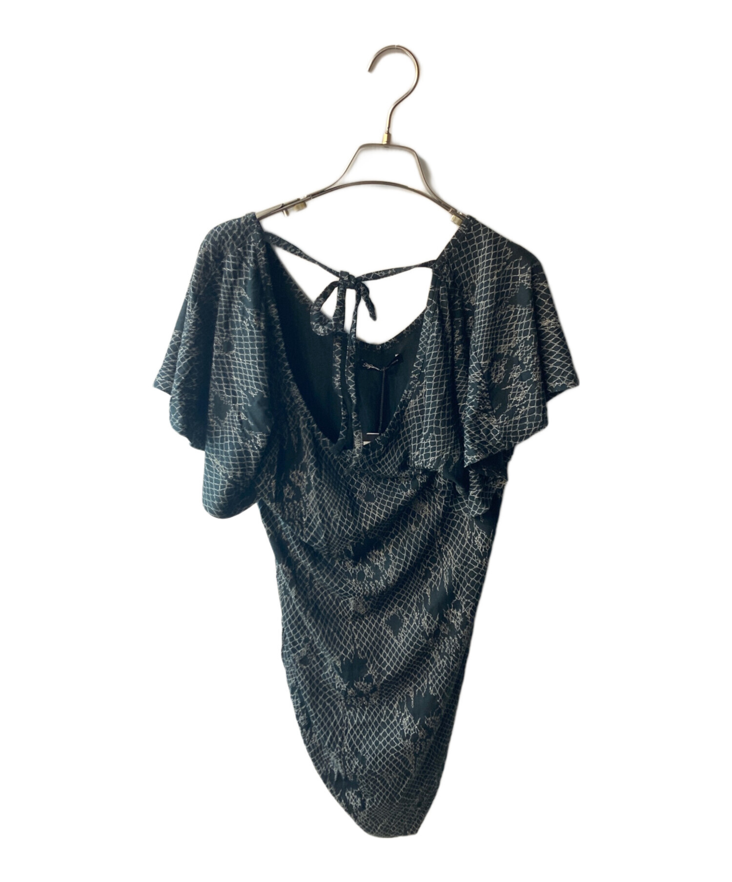 ヒステリックグラマー　ヴィンテージ スカル花柄キャミチュニック　パワーネット 中古・古着通販】Hysteric Glamour (ヒステリックグラマー) スカル