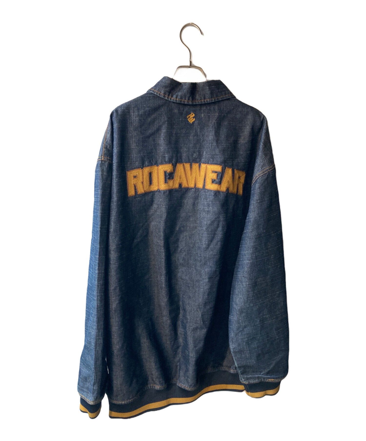 ★ROCA WEAR★ロカウェア★金デカロゴ タンクトップ★着丈57★Bガール ROCA WEAR/ロカウェア HIPHOP/ヒップホップ デニムジャケット | 古着屋