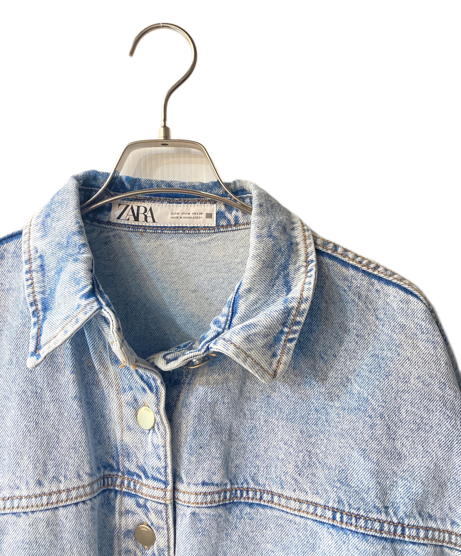 中古・古着通販】ZARA (ザラ) デニムジャケット インディゴ サイズ:M