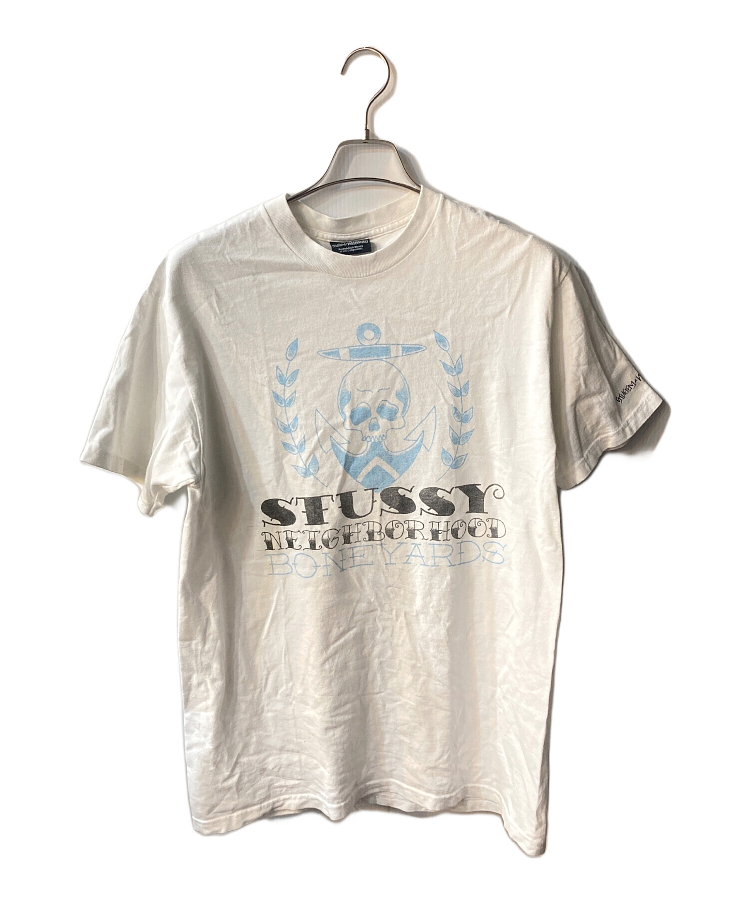 送料無料 メンズ シャツ インディゴ Stussy ステューシー NEIGHBORHOOD ネイバーフッド Saber Chambray M ステューシーネイバーフッドコラボボーンヤーズシャンブレー半袖シャツ kst1007 中古・古着通販】stussy (ステューシー) NEIGHBORHOOD (ネイバーフッド