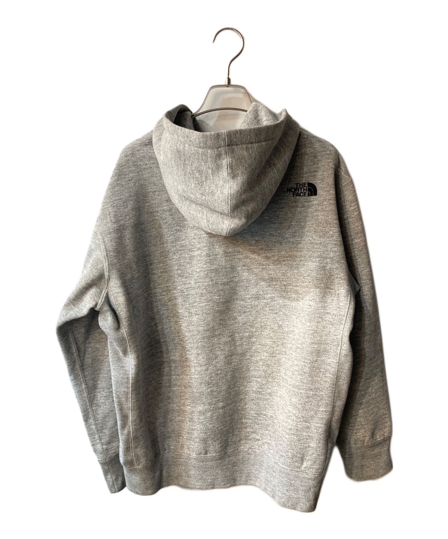 THE NORTH FACE グレー フルジップパーカー 中古・古着通販】THE NORTH FACE (ザ ノース フェイス) スクエア ロゴ