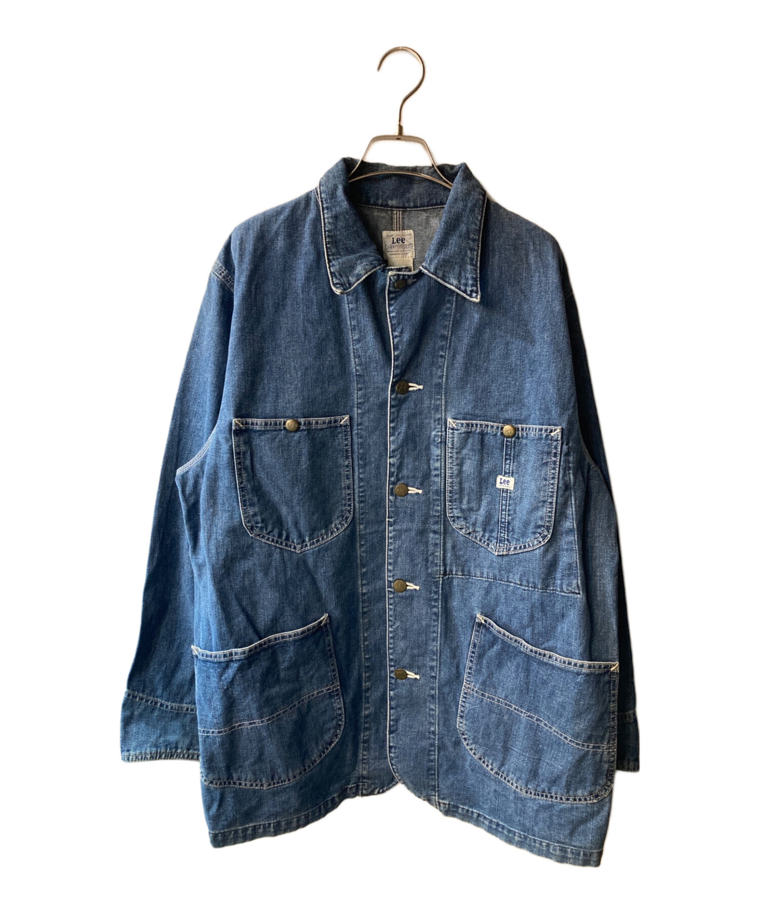 中古・古着通販】LEE (リー) カバーオール インディゴ サイズ:M 中古・古着通販】LEE (リー) カバーオール インディゴ サイズ:M