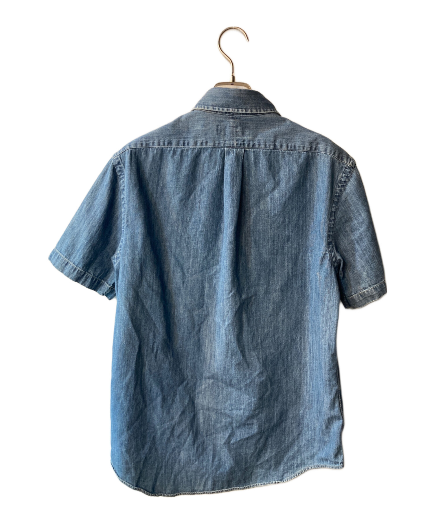 【美品】 ラルフローレン デニムシャツ 半袖 ストレッチ　NO3187 Ralph Lauren - 【美品】 ラルフローレン デニムシャツ 半袖